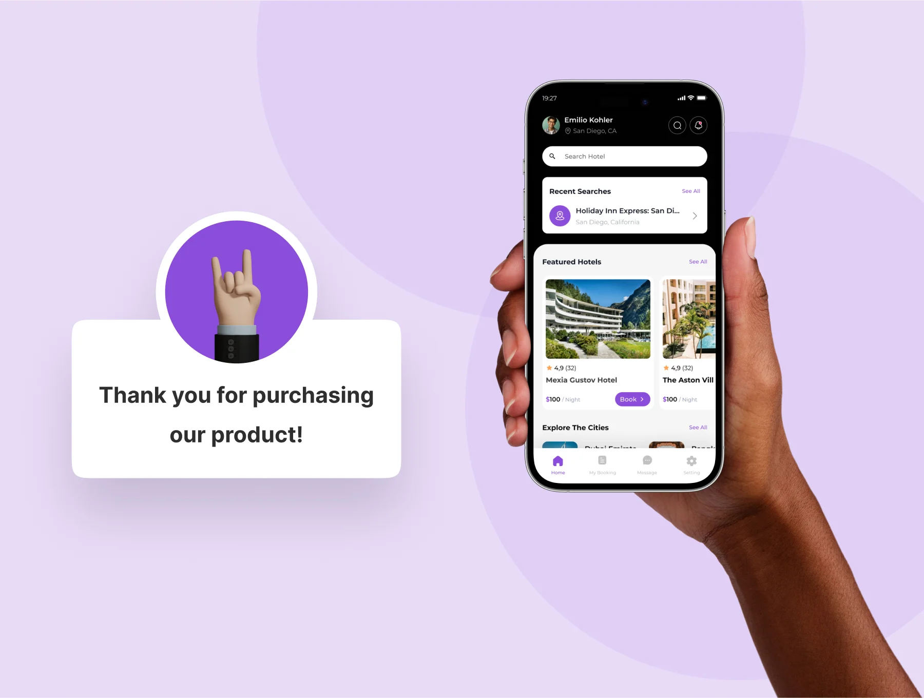 Montel - Hotel Booking Mobile App UI Kits 8