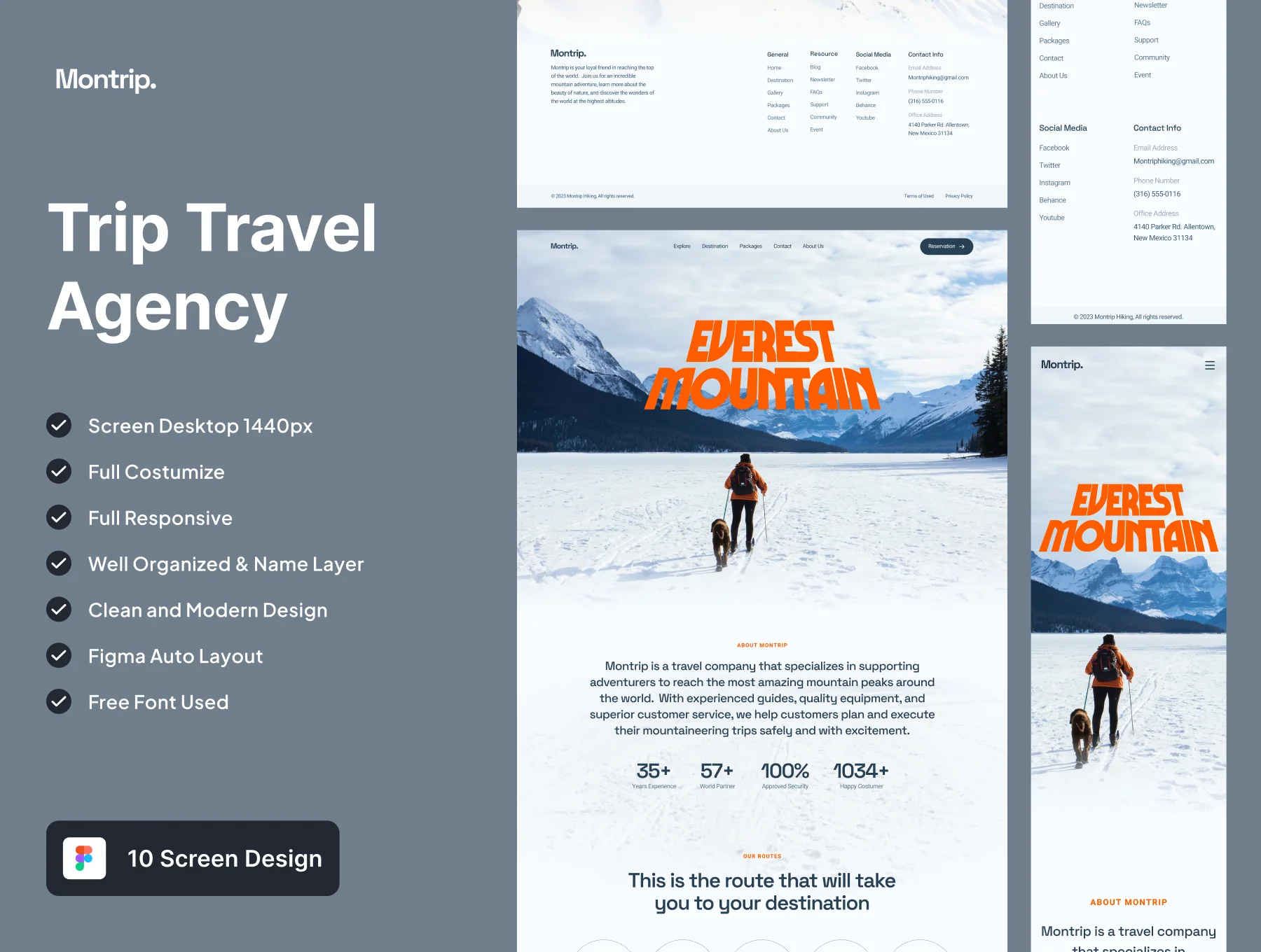 Montrip - Trip Travel Agency Website Template
