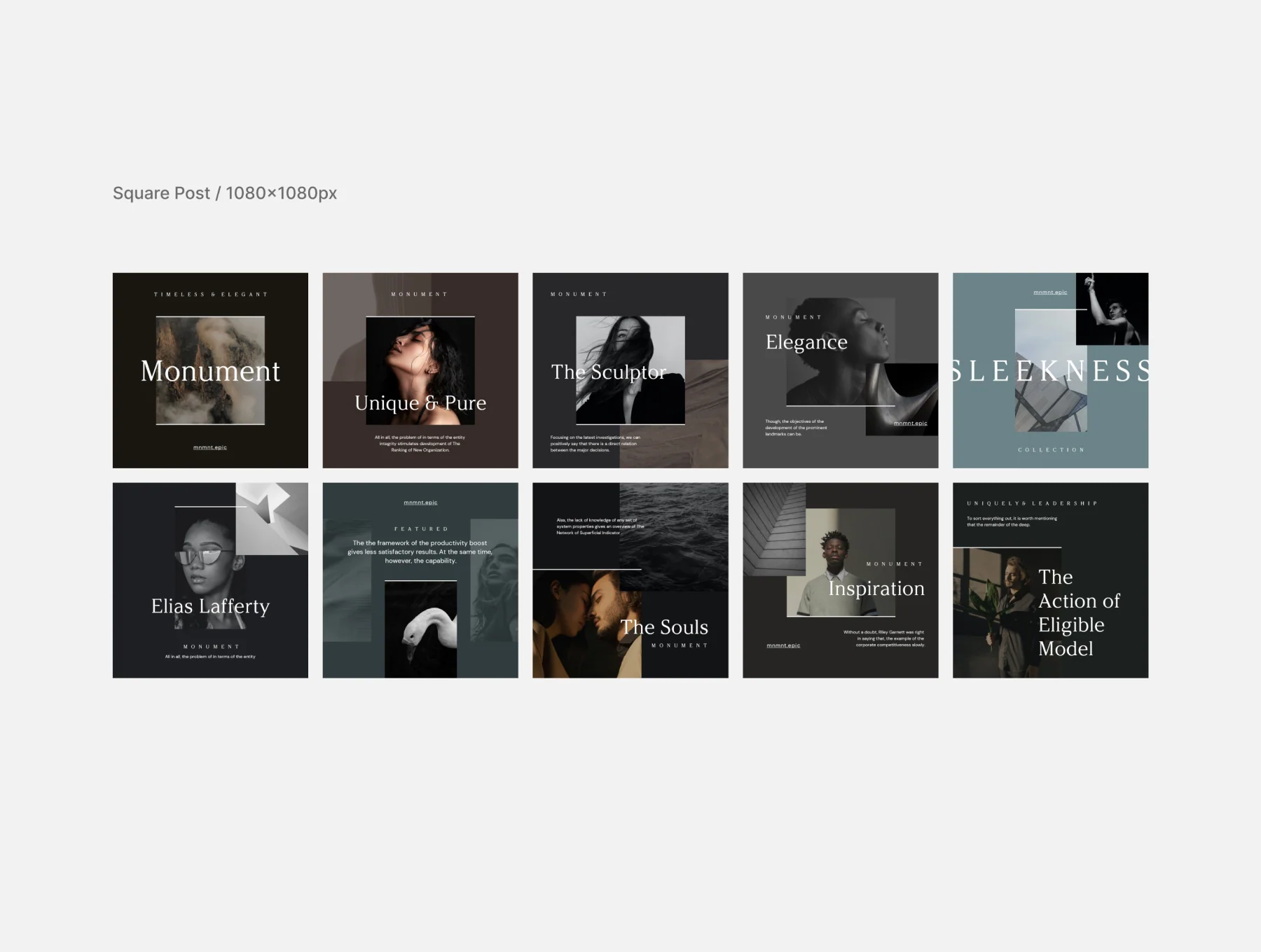 Monument Social Media Pack for Figma and Sketch 4