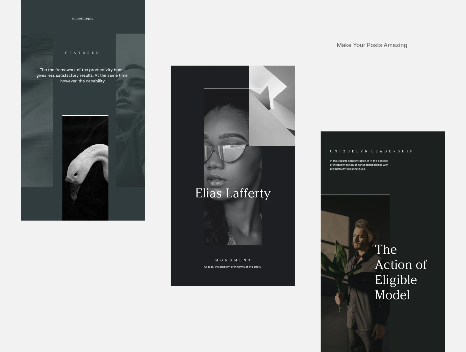 Monument Social Media Pack for Figma and Sketch 8