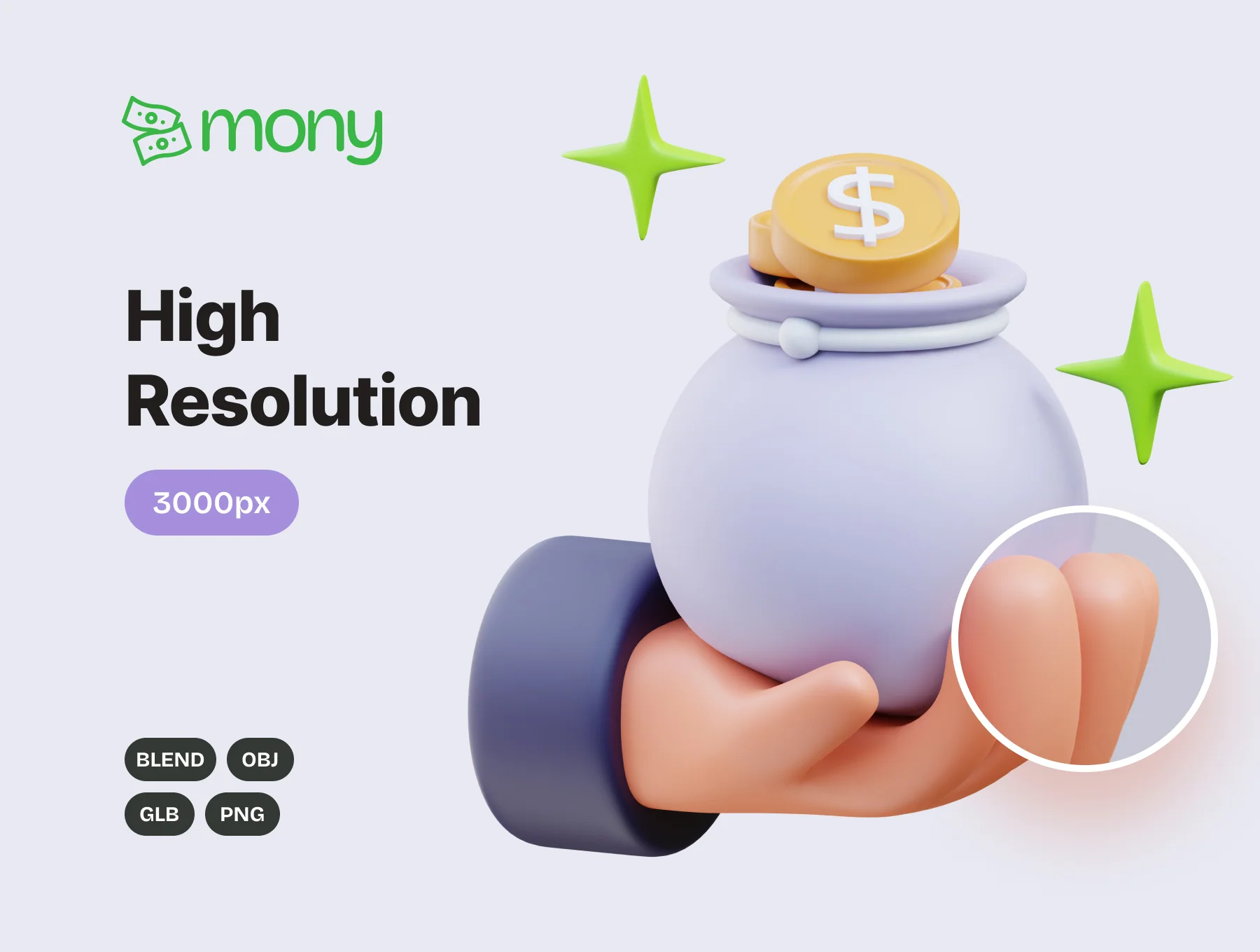 Mony - Finance 3D Icons 3