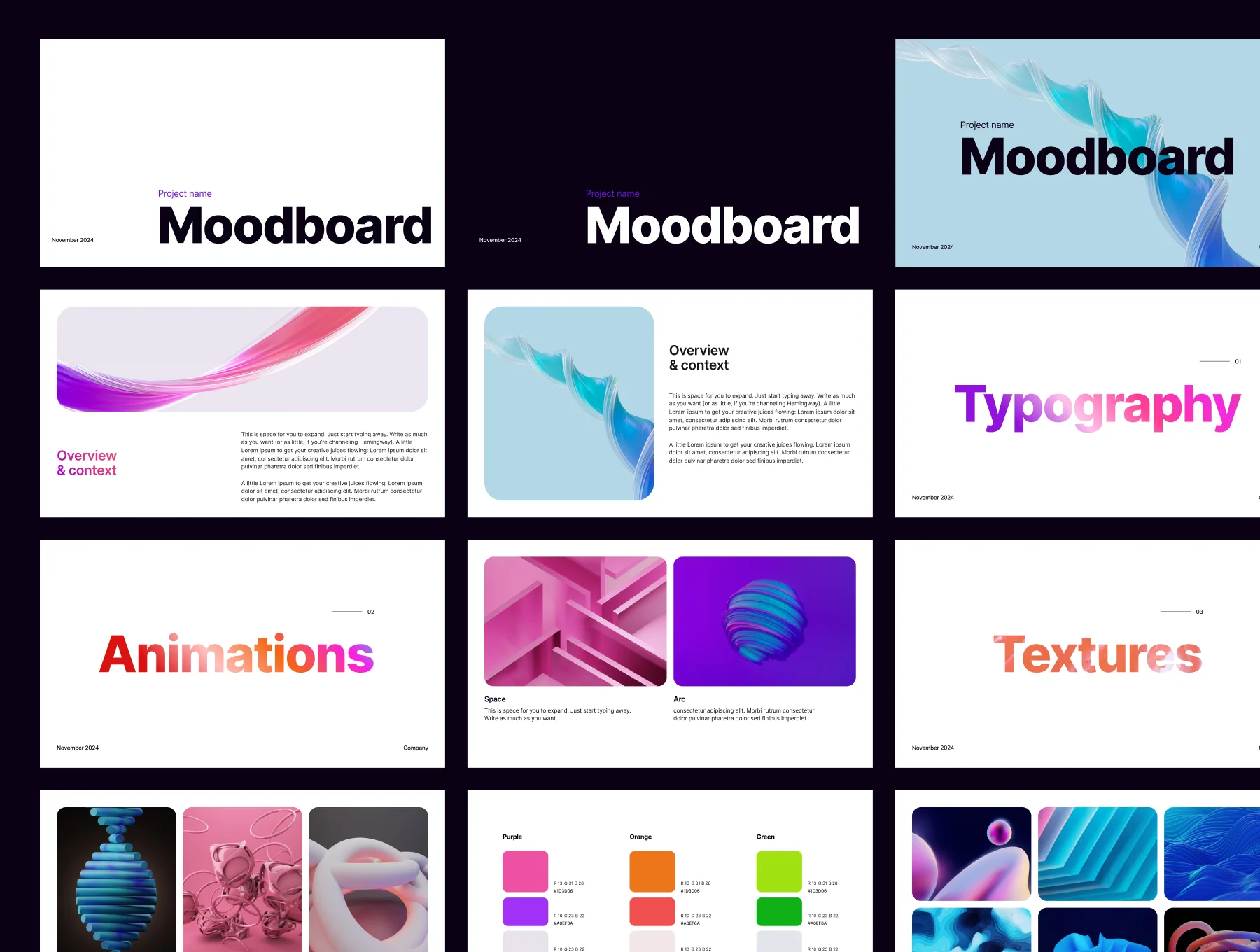 Mood - Moodboard Template 3