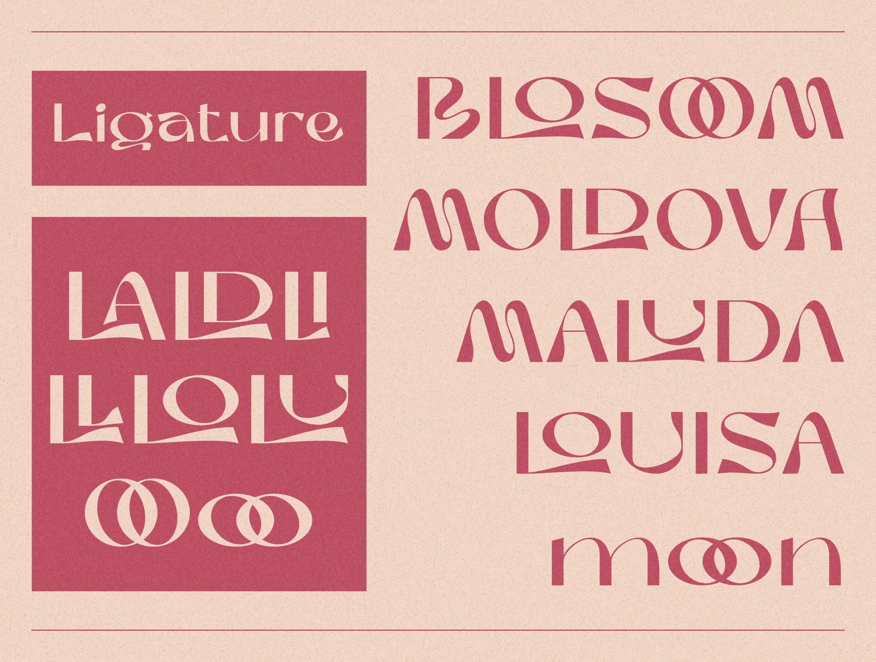 Moon Dream Display Typeface 5
