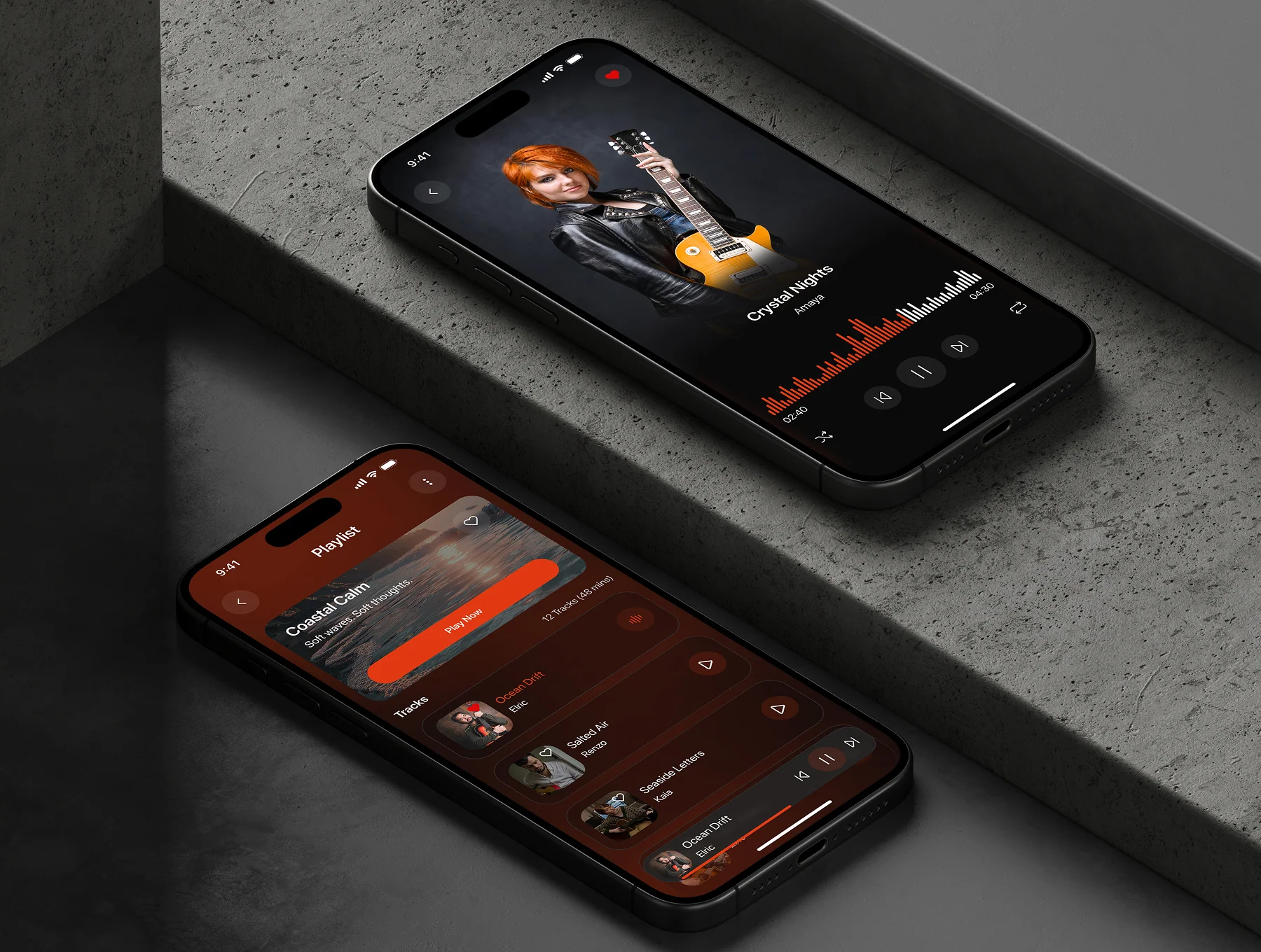 Moon Music Mobile App UI Kit 8