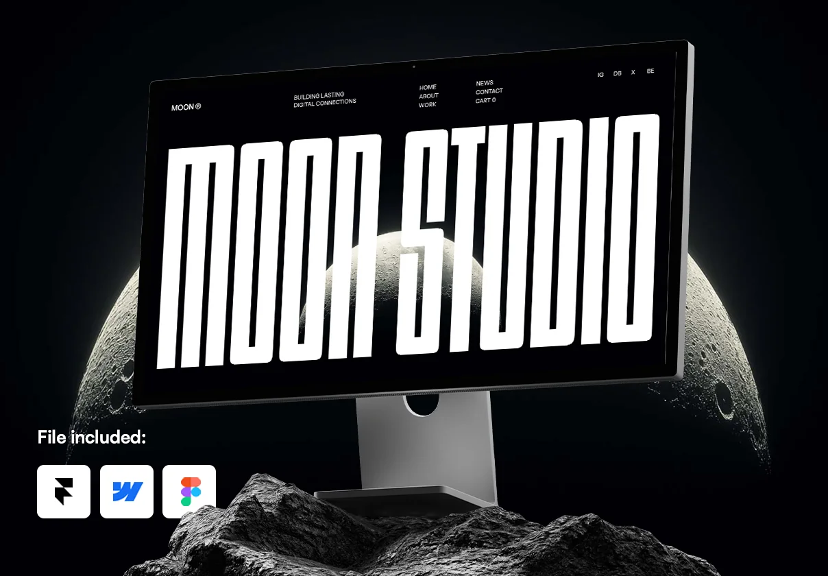 Moon - Webflow and Framer Template