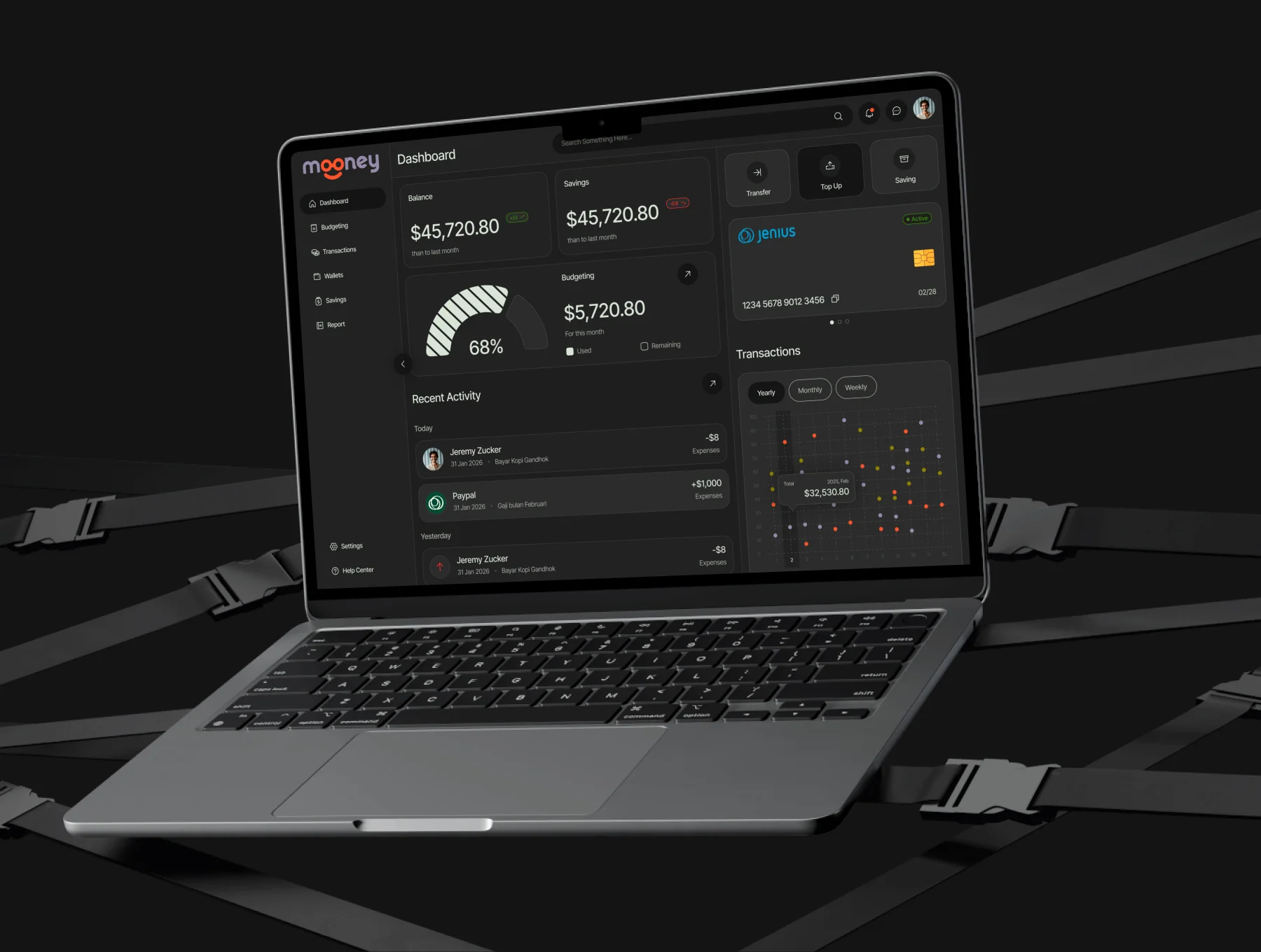 Mooney - Financial Planer Dashboard 6