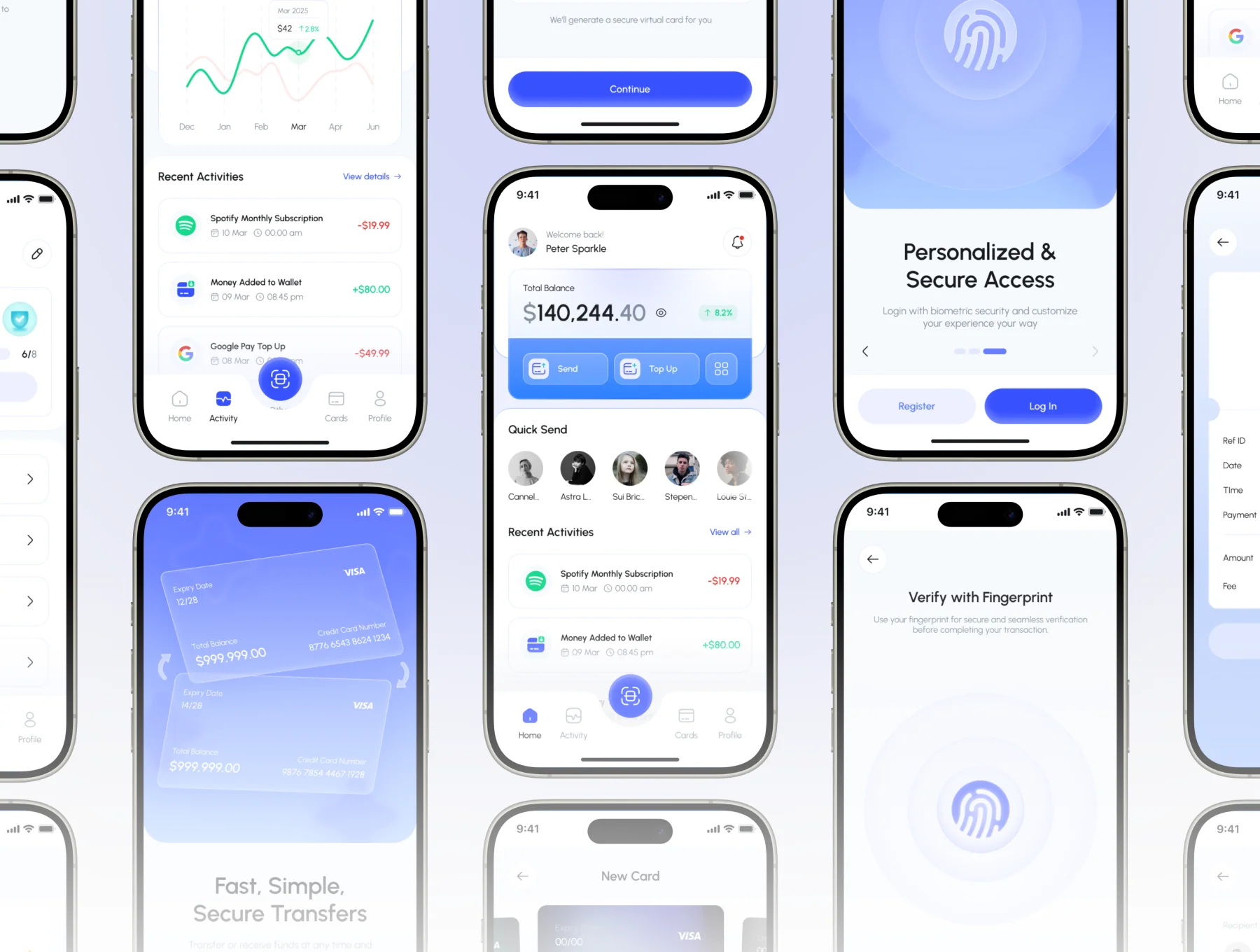 Moonio - Digital Wallet Mobile App UI Kit 5