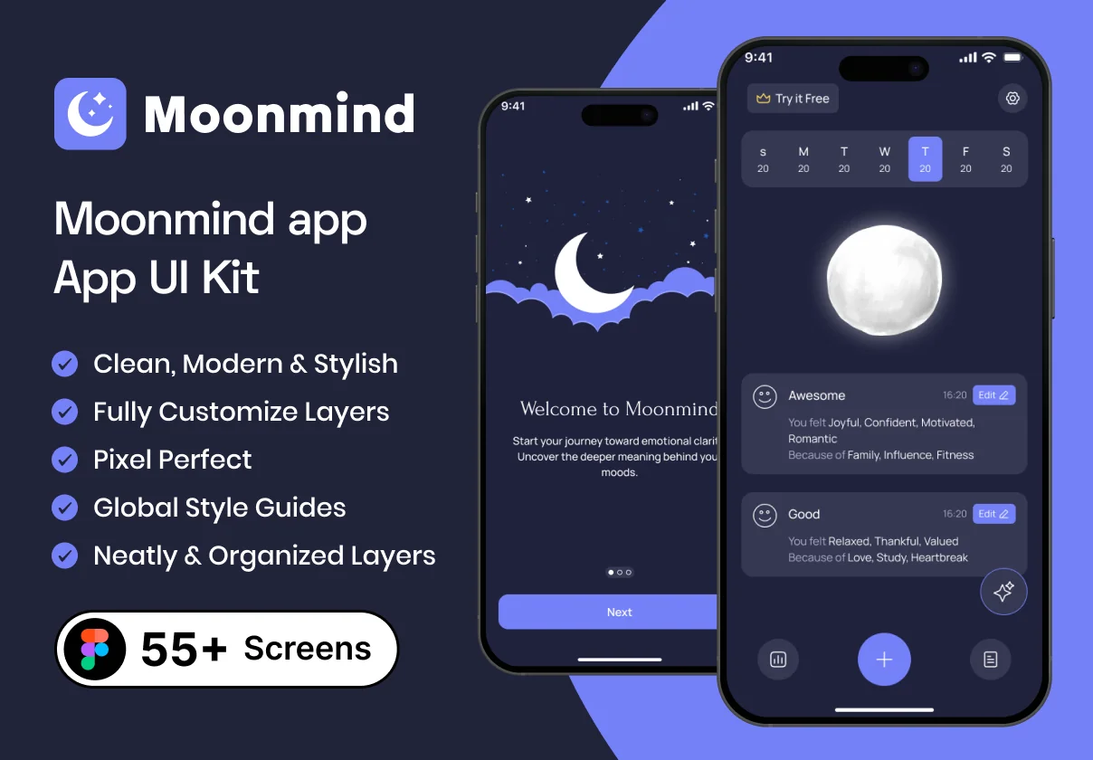 Moonmind app UI kit