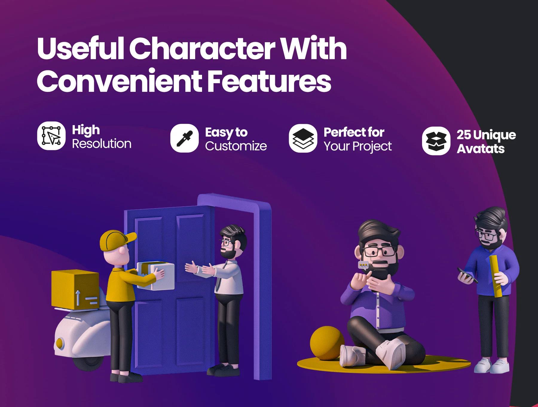 Moorgan 3d characters (v1.0) 3