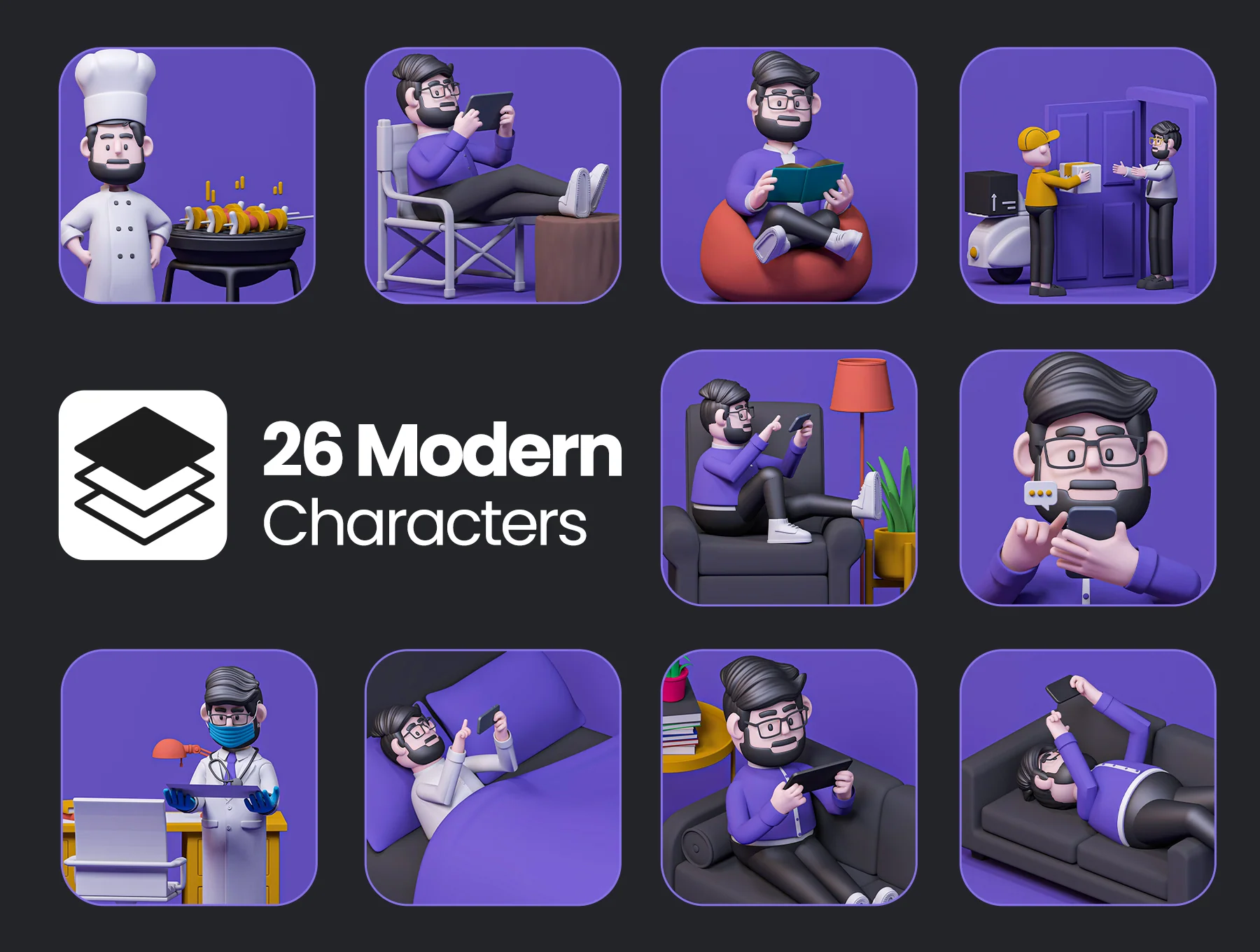 Moorgan 3d characters (v1.0) 7