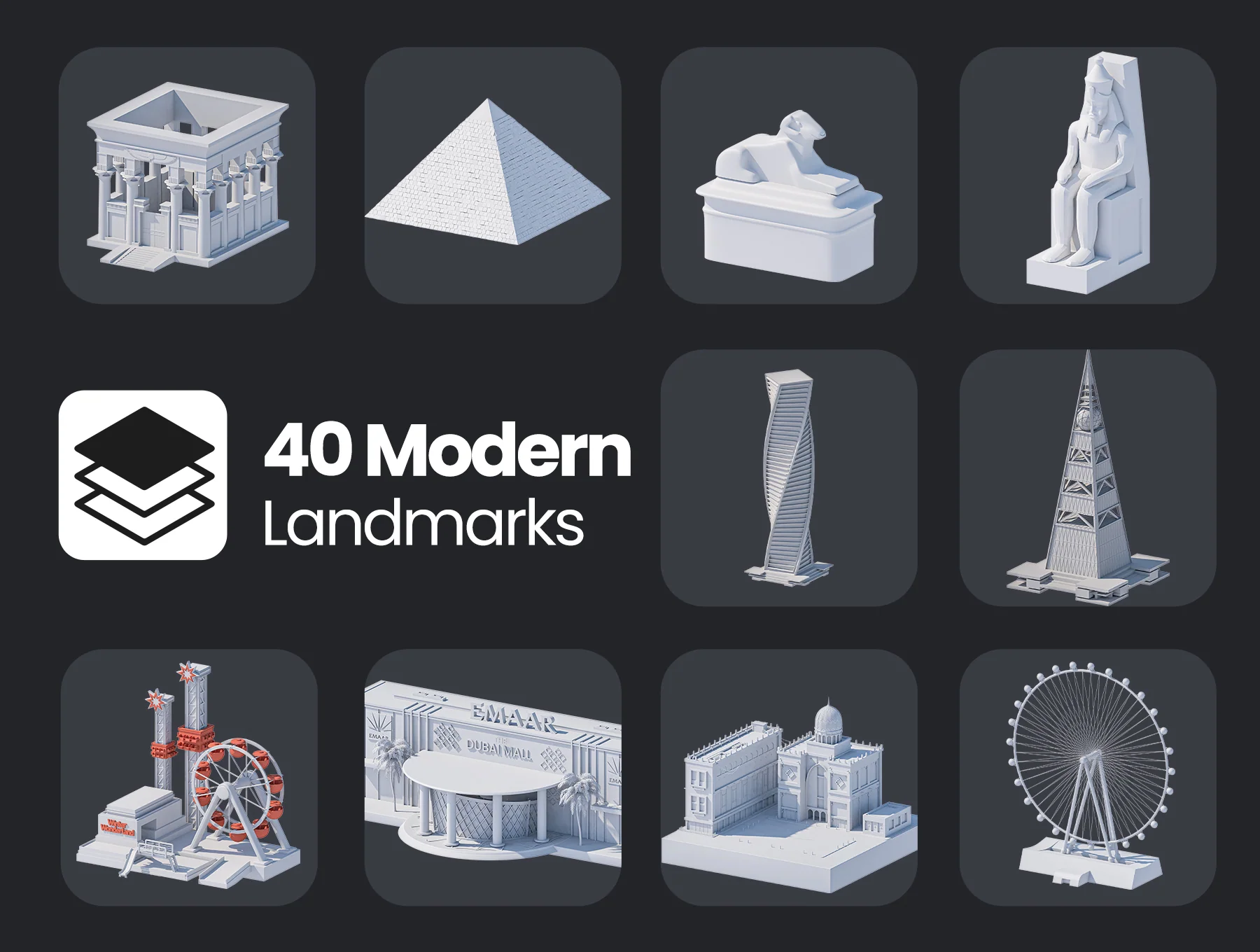 Moorgan 3d landmarks Pack (v1.0) 5