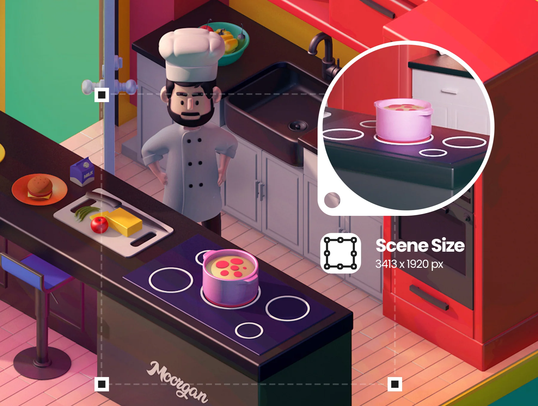 Moorgan 3D Rooms Isometric Scenes (v1.0) 4