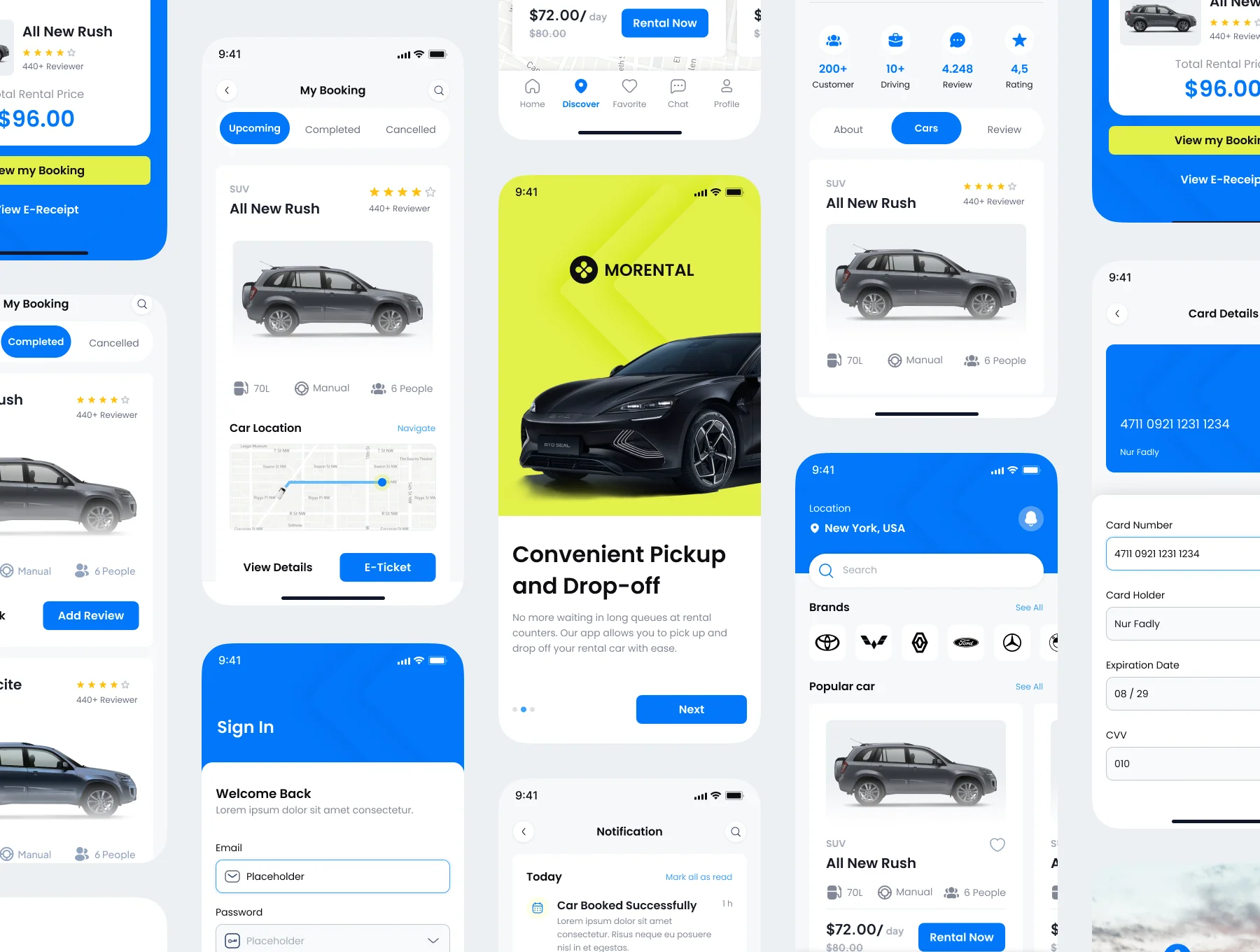 Morental - Car Rental App UI Kit 5