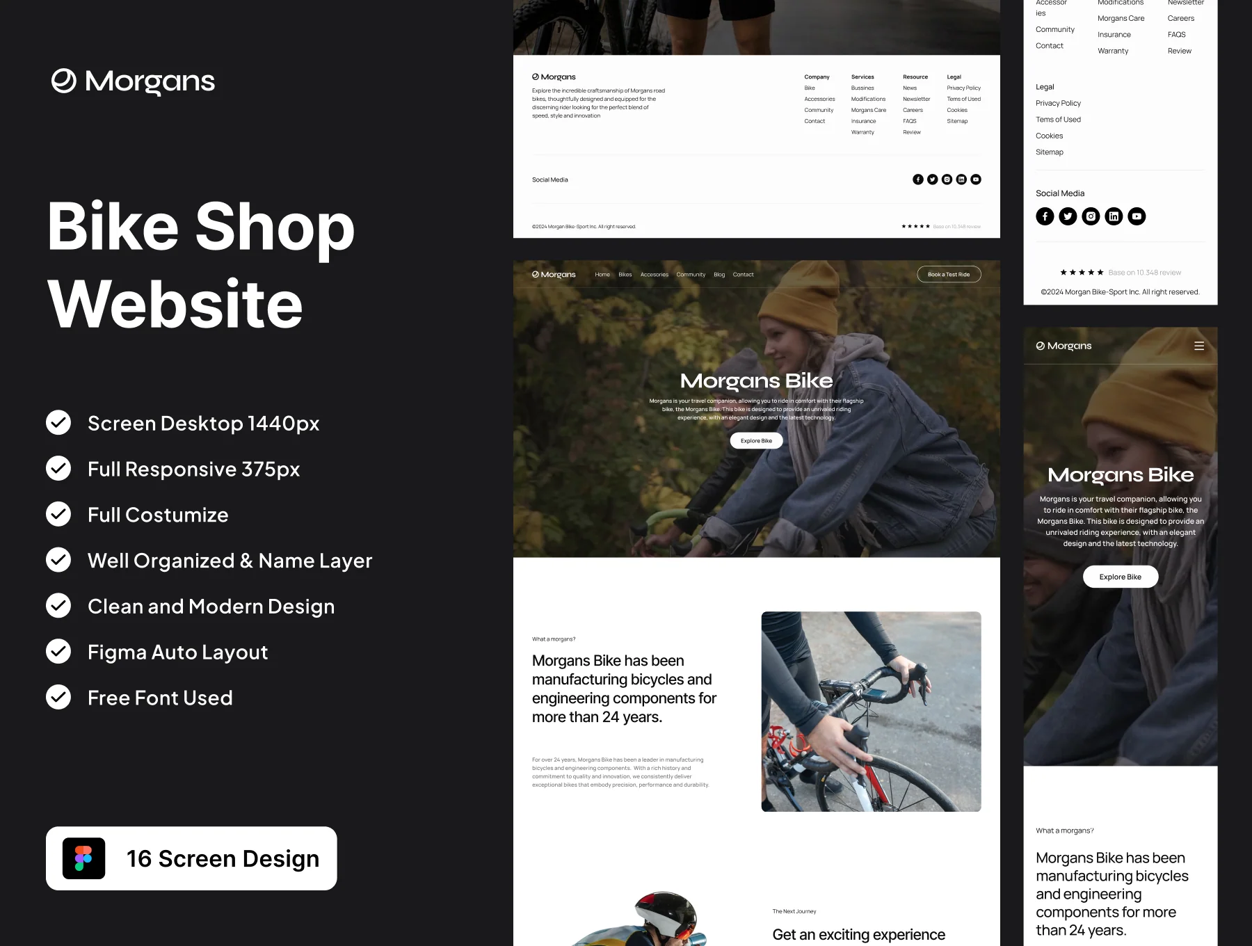 Morgans - Bike Shop Website