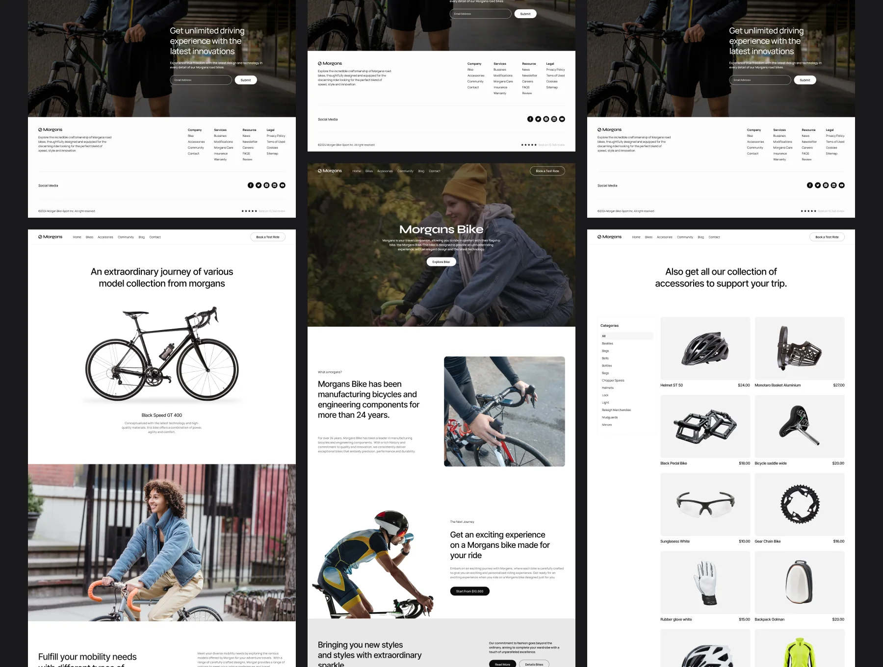 Morgans - Bike Shop Website 2
