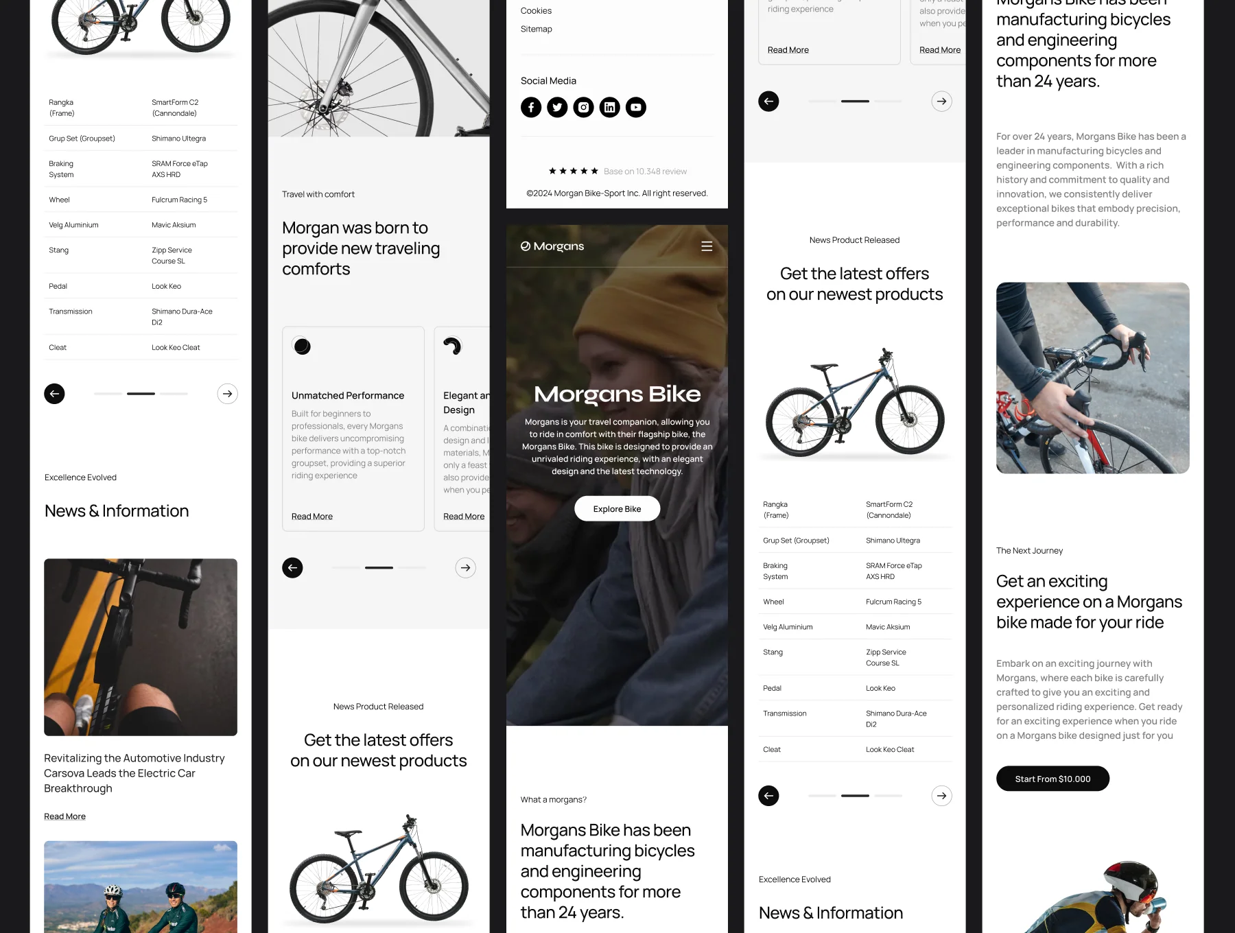 Morgans - Bike Shop Website 3
