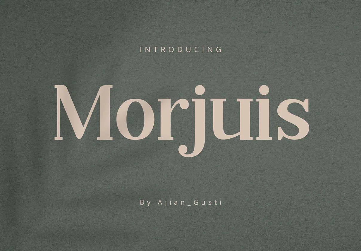 Morjuis - Serift Font Typeface
