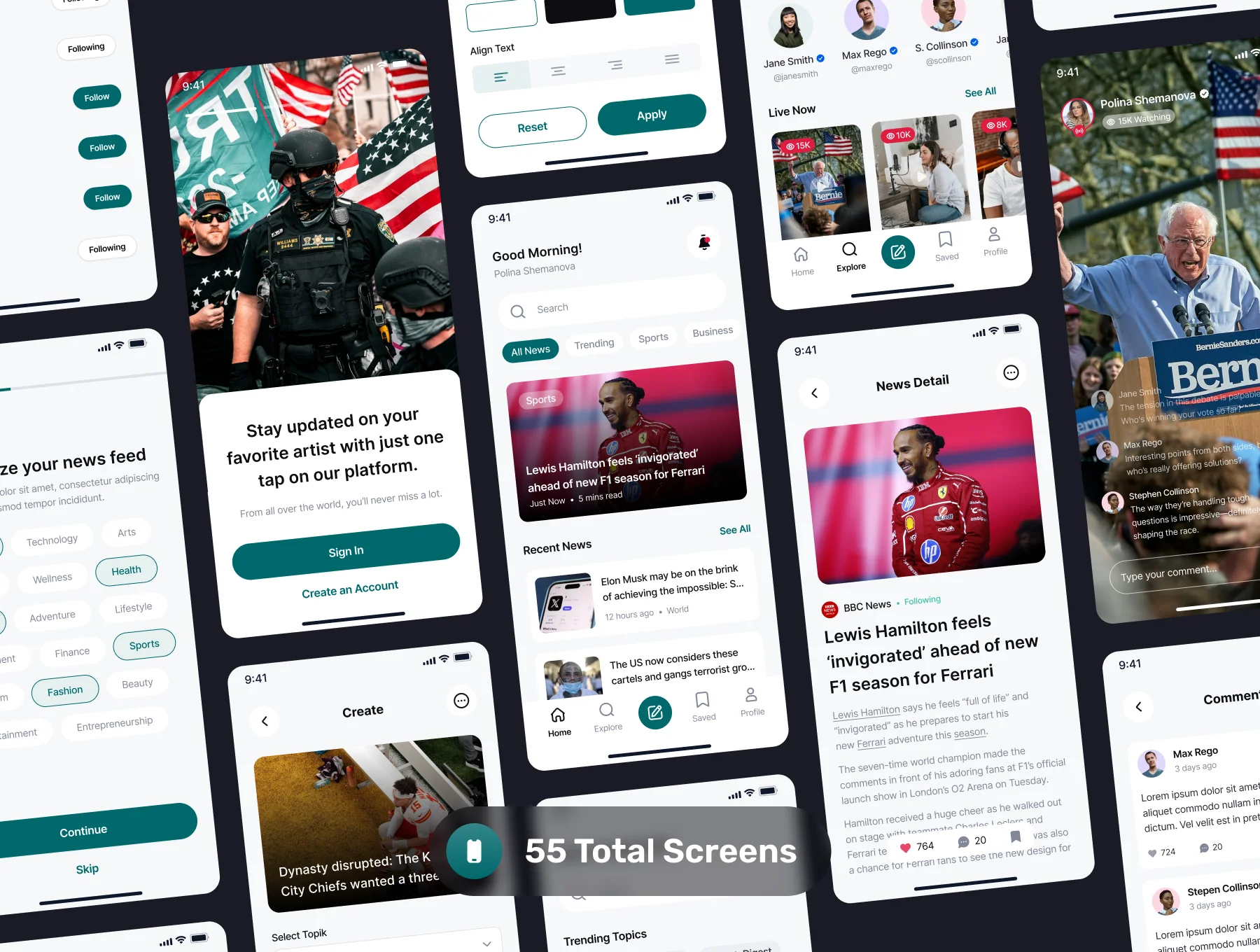 Morning - Blog & Modern News App UI Kit 5