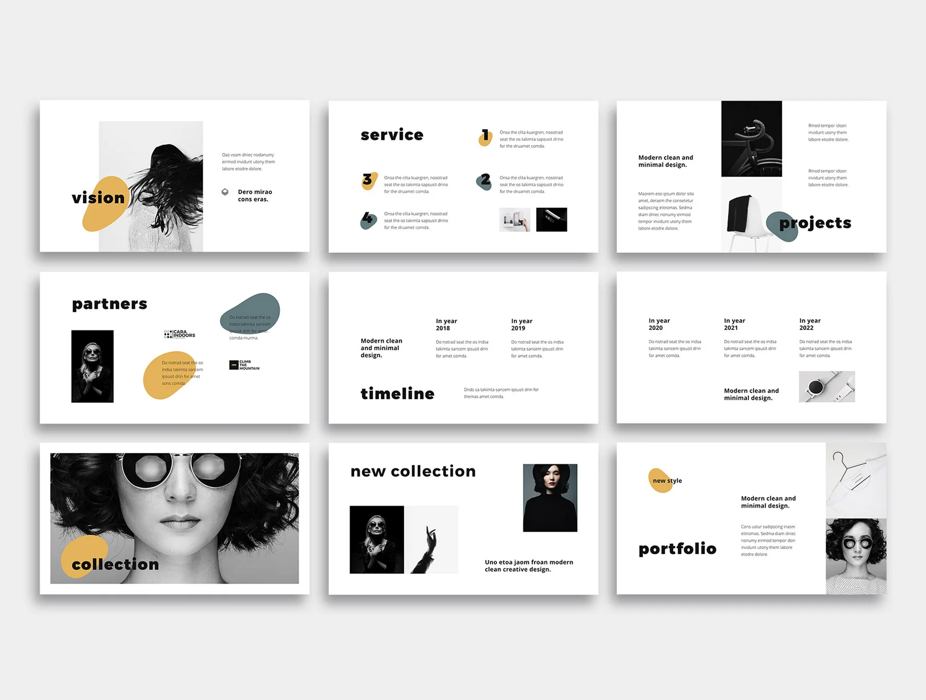 MOSY - Modern Powerpoint Template 2