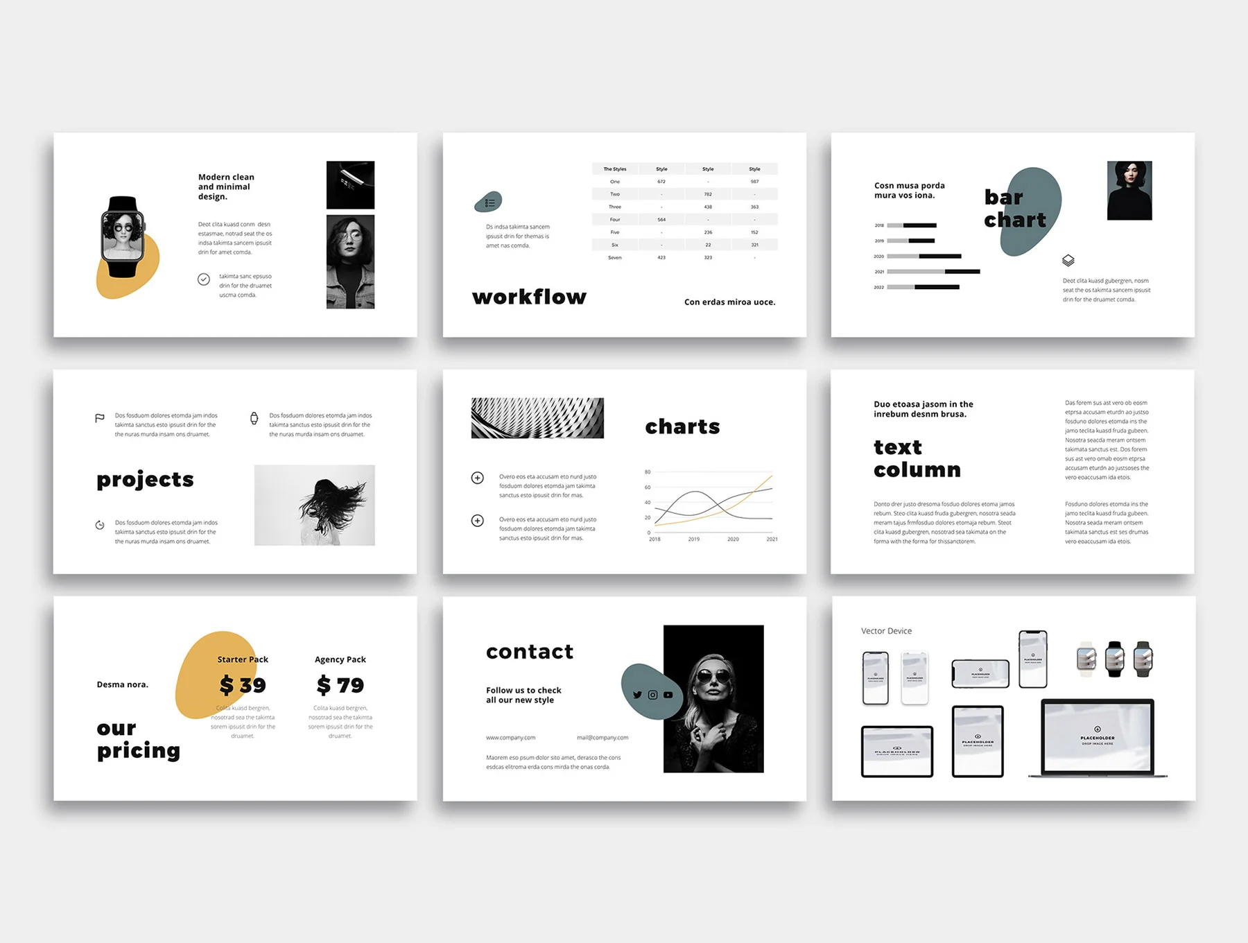 MOSY - Modern Powerpoint Template 6