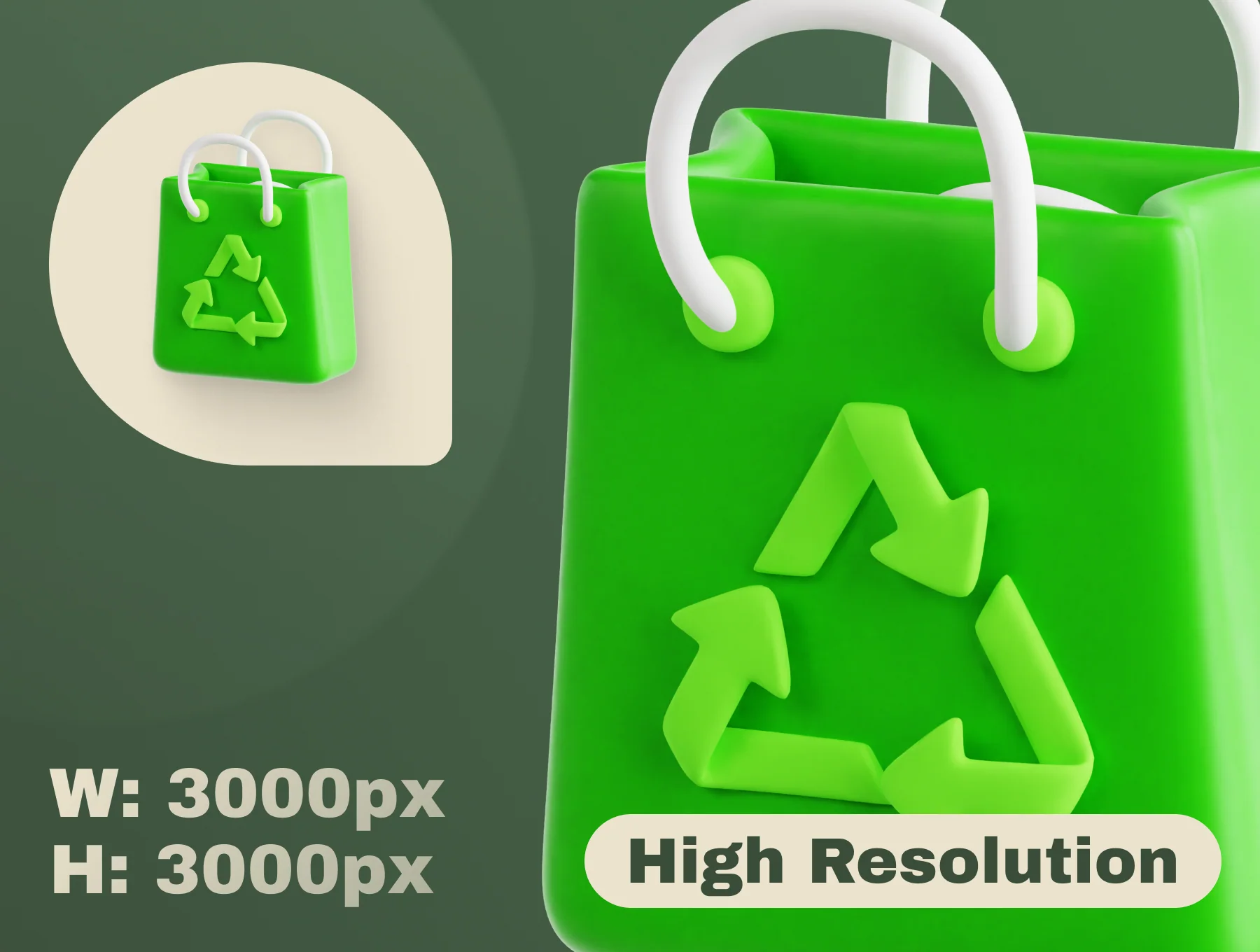 Mother Earth 3D Icon Set 2