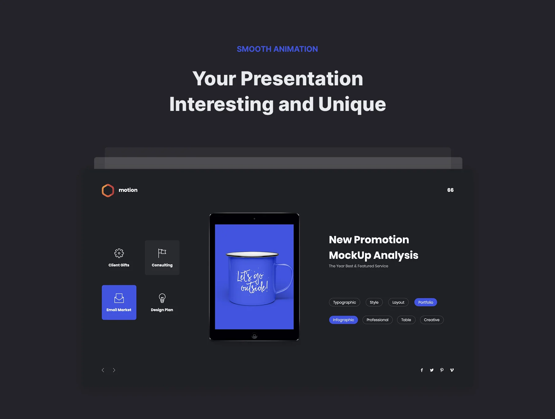 MOTION - Multipurpose & Creative Presentation Template 4