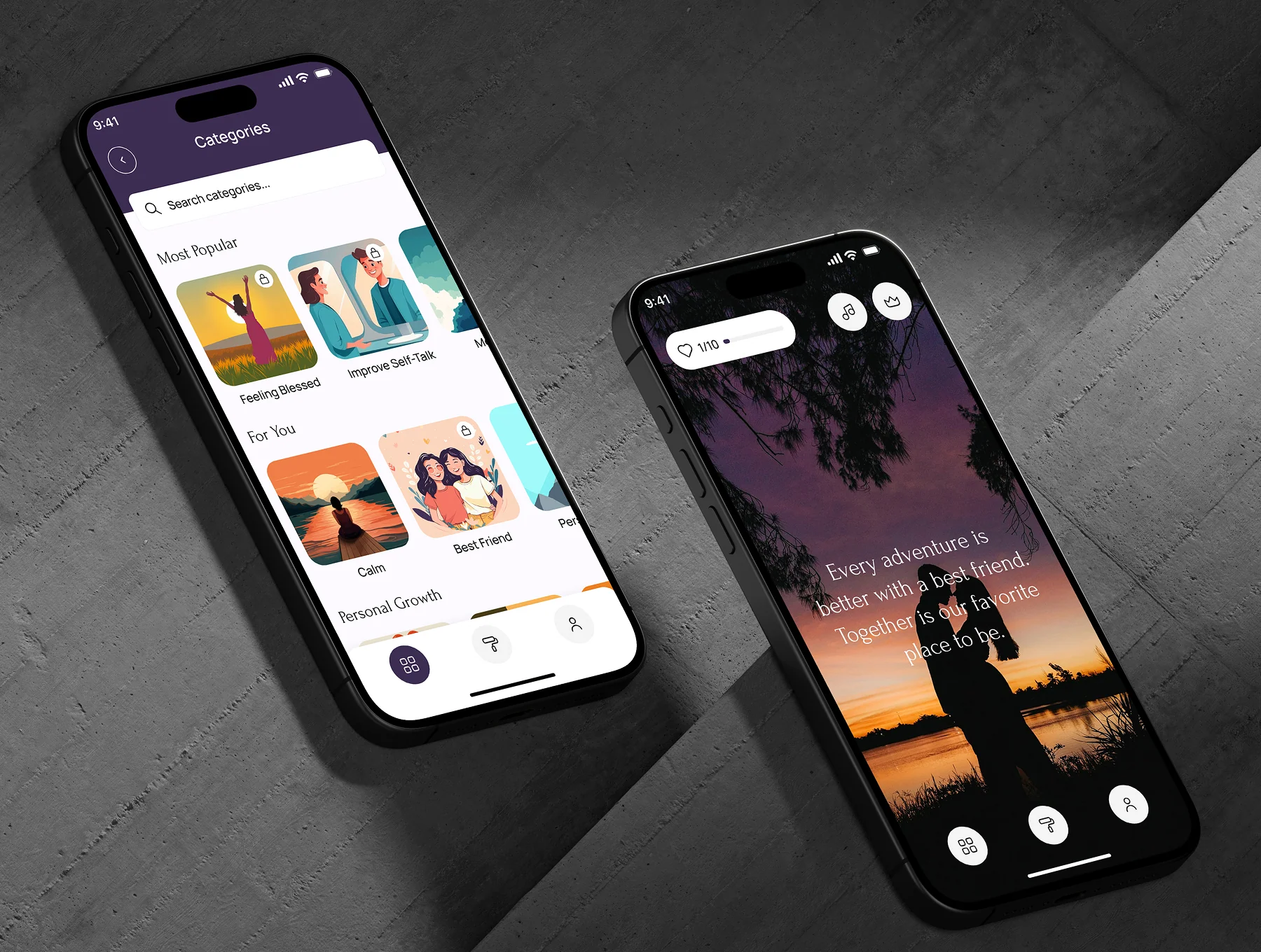 Mind Grove - Motivation Daily Quotes App UI Kit 8