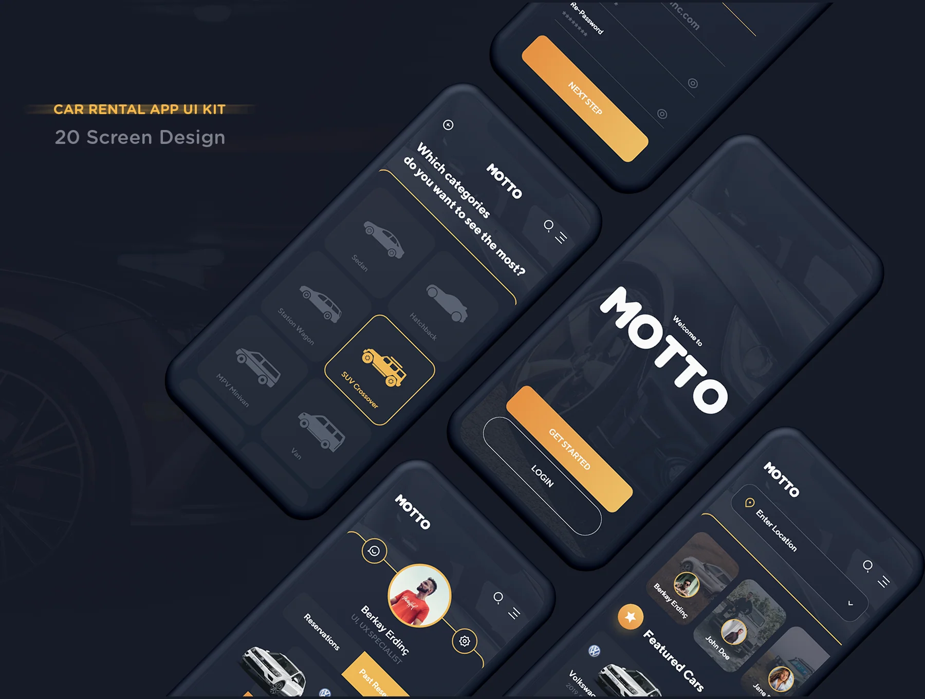 Motto Car Rental UI Kit 2