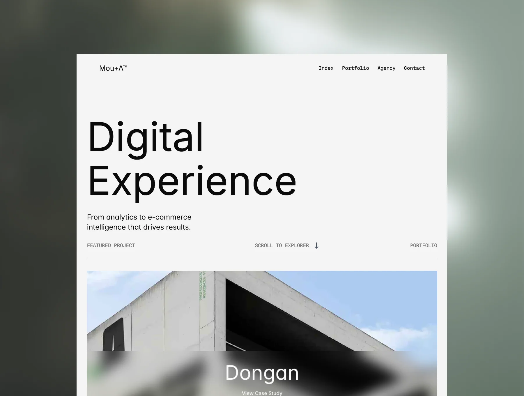 Mou+A – Creative Agency Framer Template 3