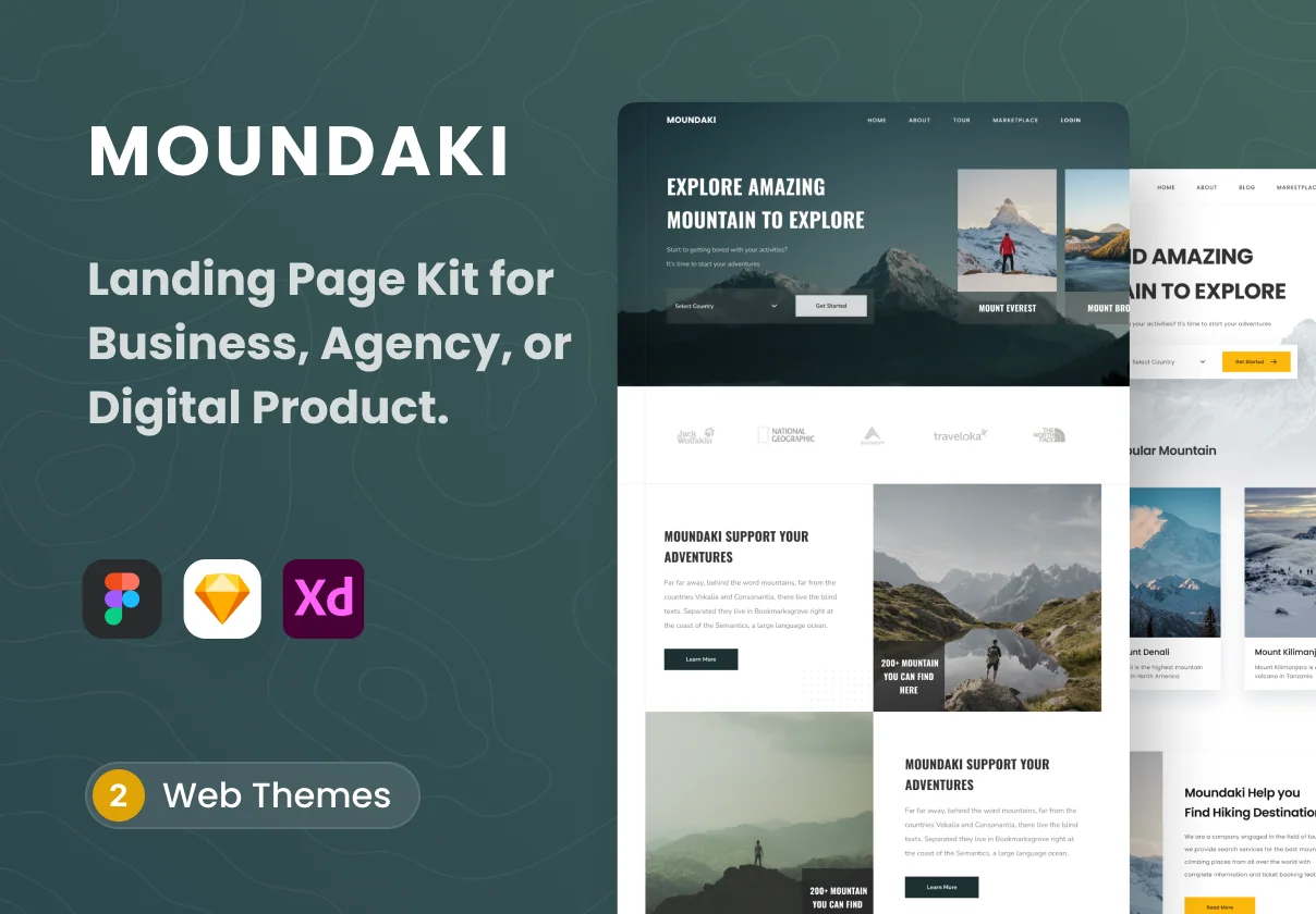 Moundaki - Landing Page Kit