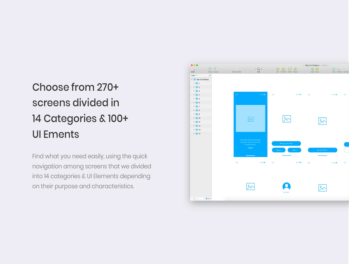 Mountain iOS UI Wireframe Kit 4