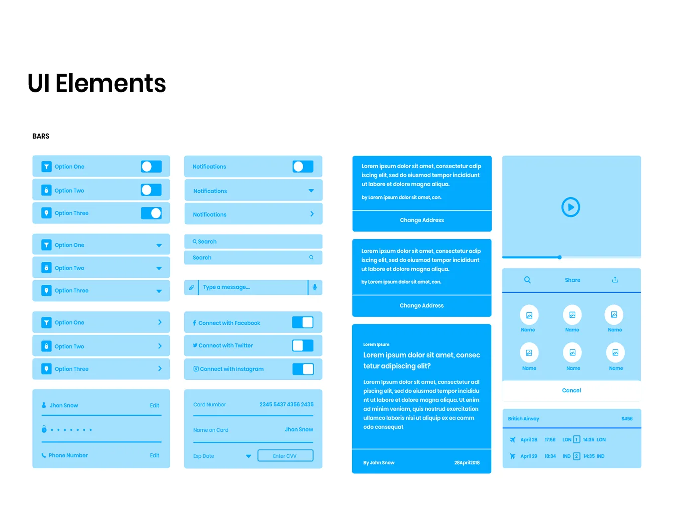 Mountain iOS UI Wireframe Kit 6
