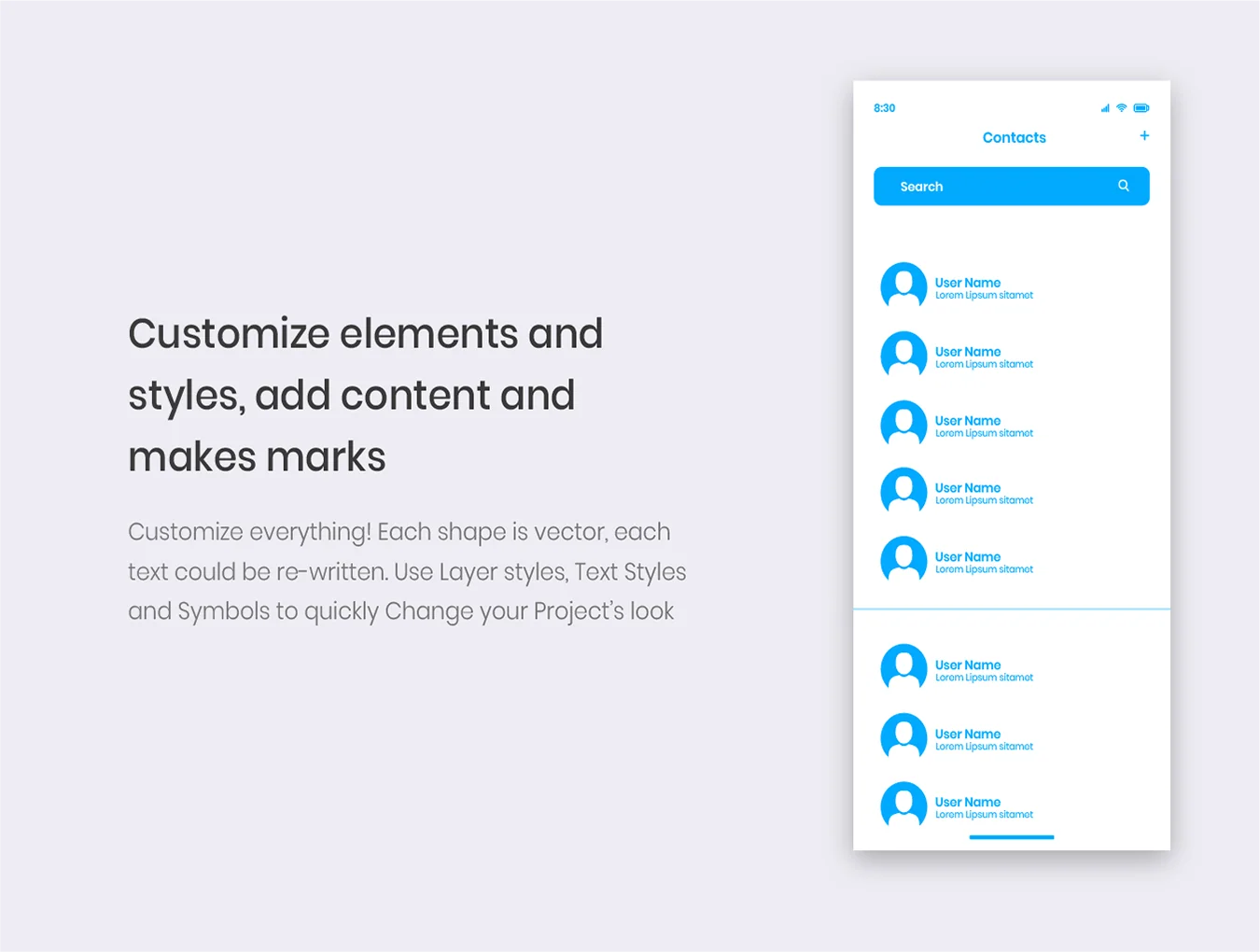 Mountain iOS UI Wireframe Kit 7