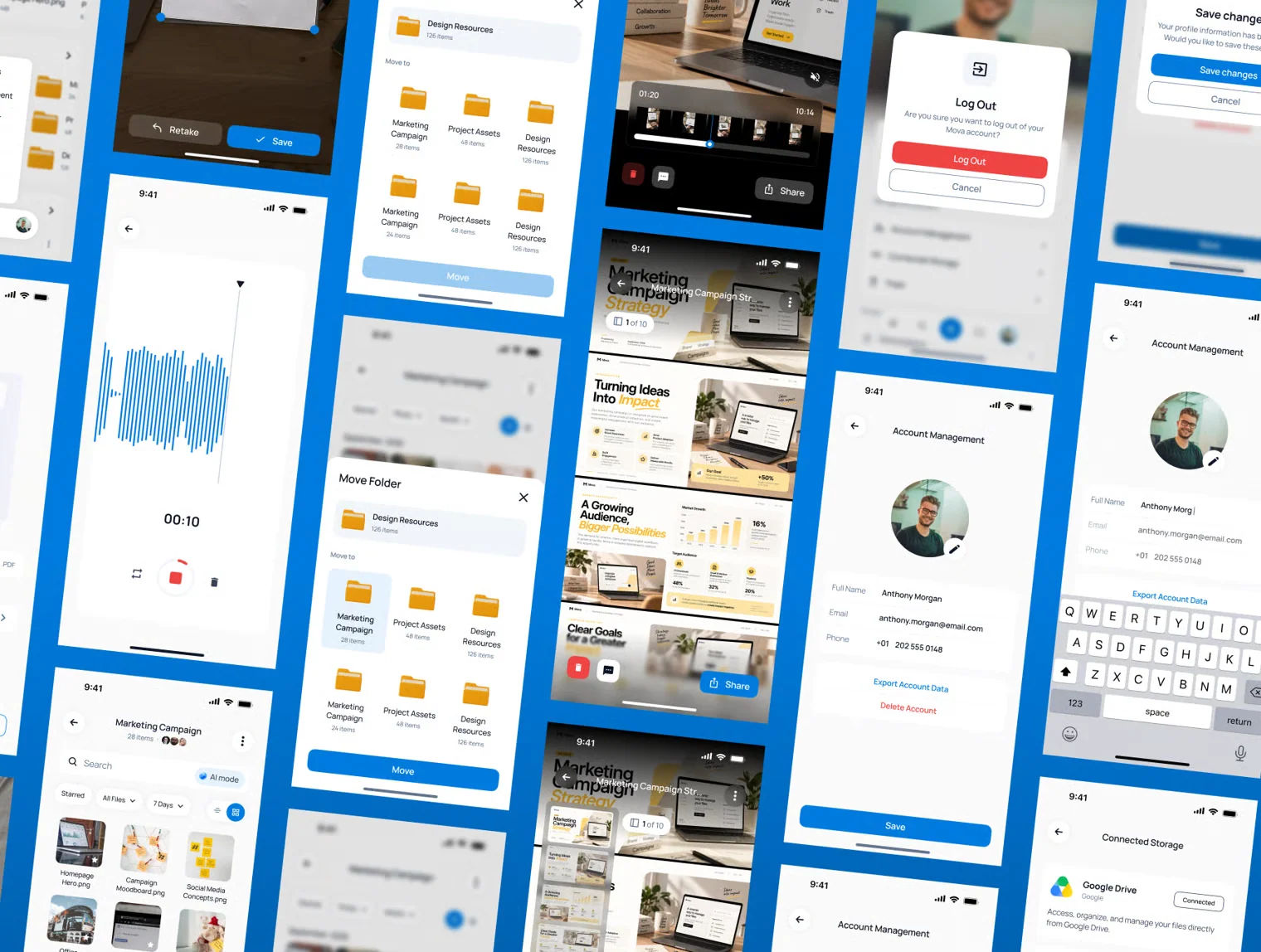 Mova - Cloud File Management Mobile App UI Kit 9