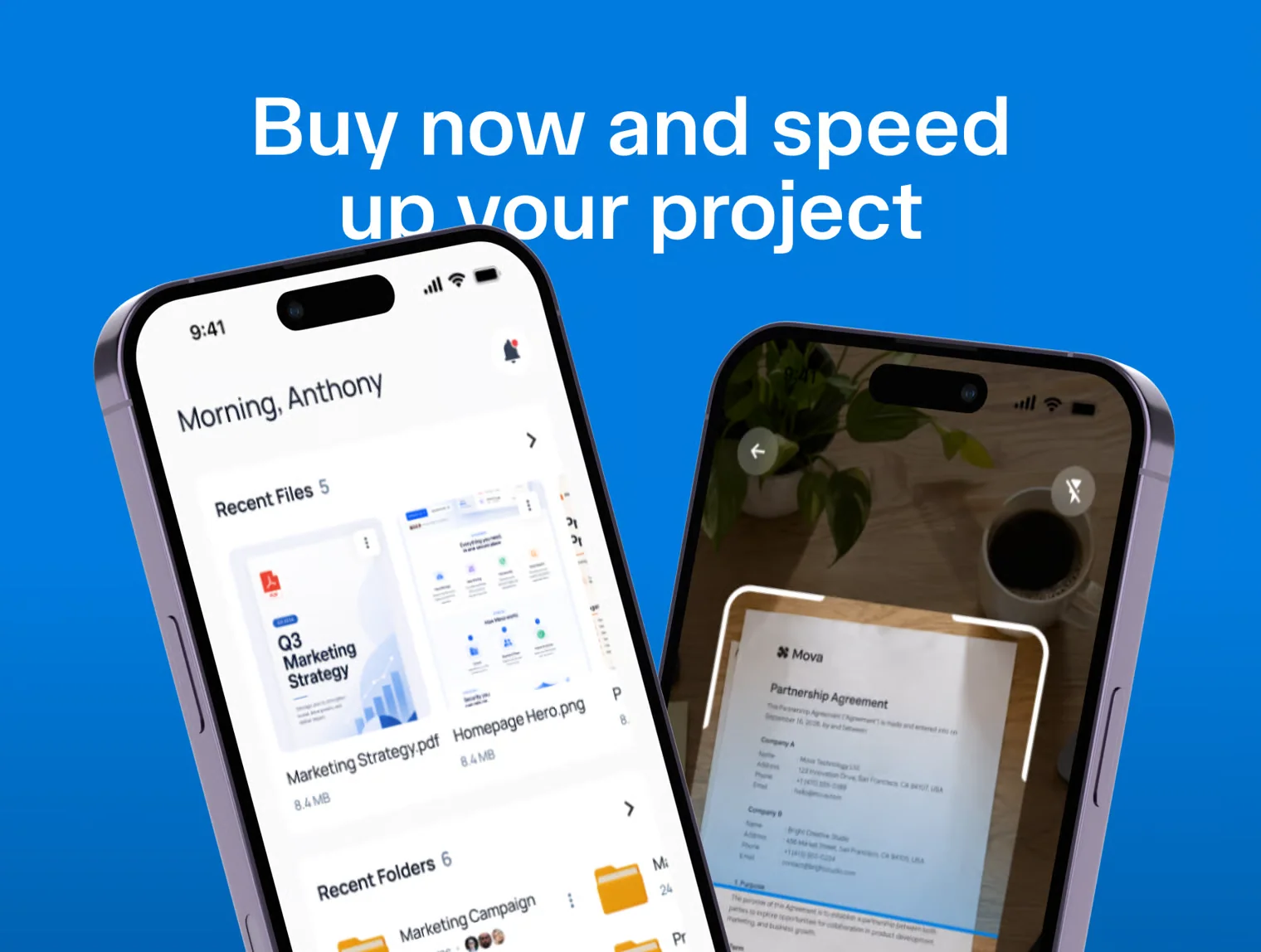 Mova - Cloud File Management Mobile App UI Kit 10