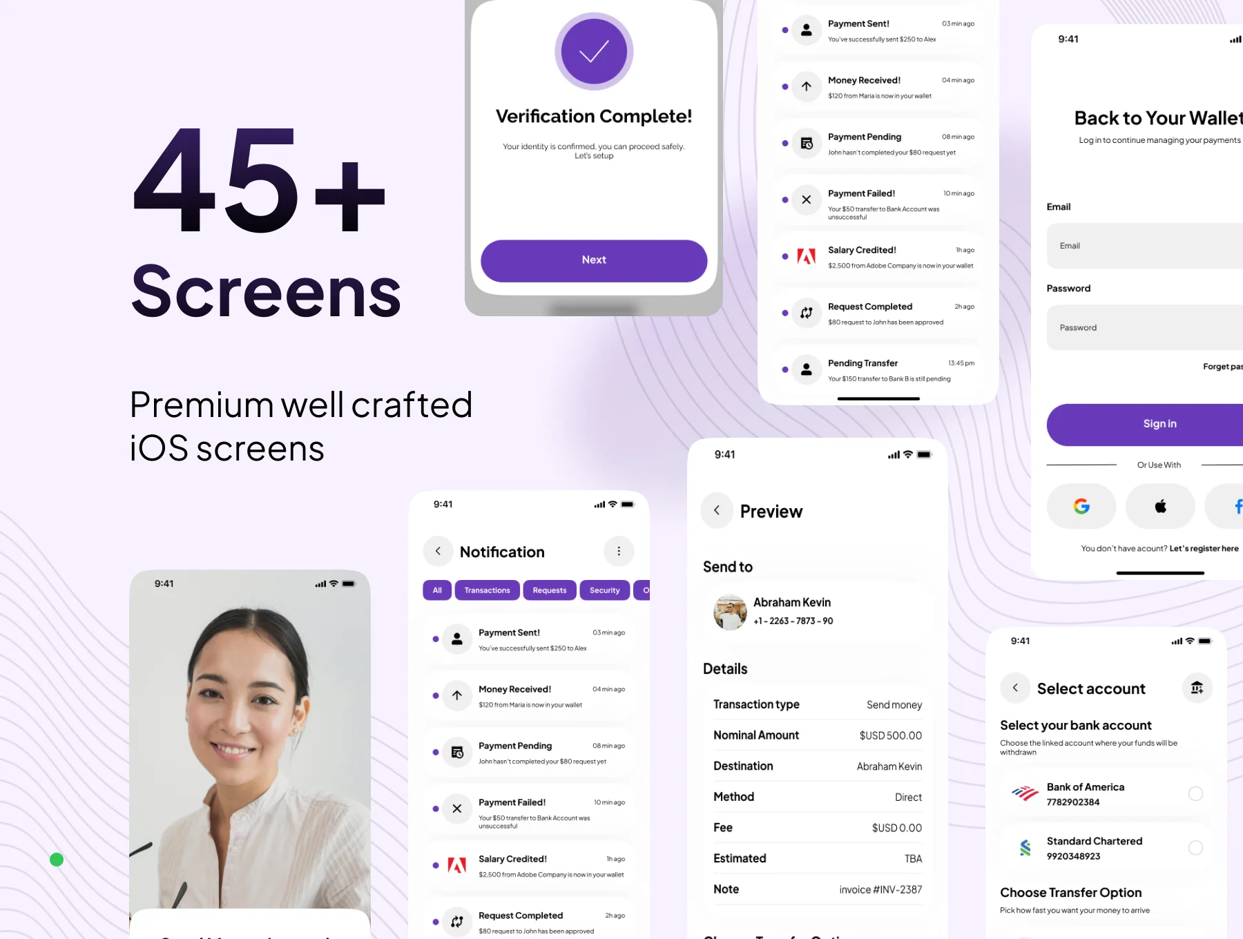 Movary - Digital Payment Wallet App UI Kit 2