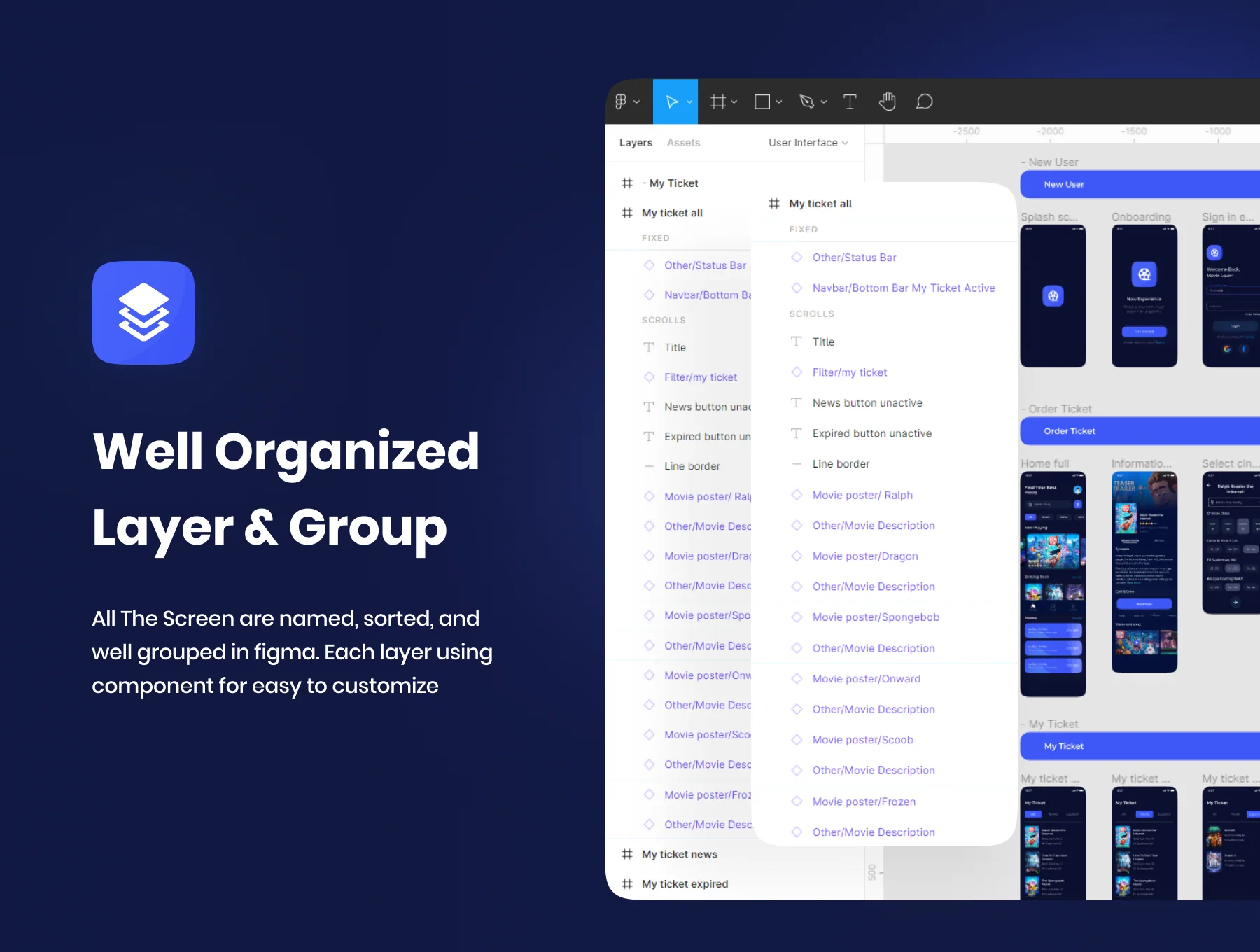 Movea - Movie Ticket App UI Kit 4