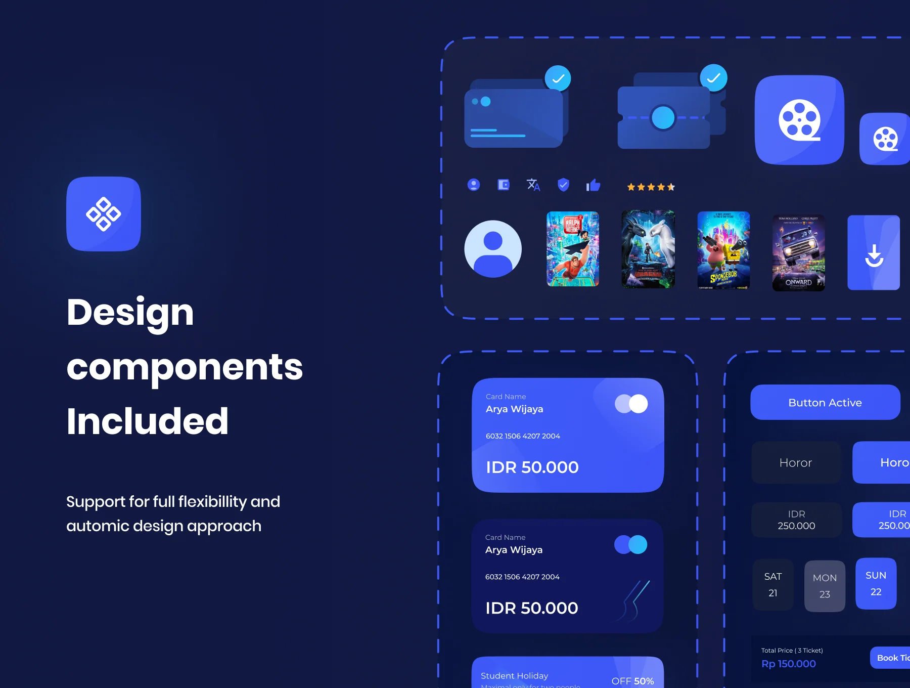Movea - Movie Ticket App UI Kit 5
