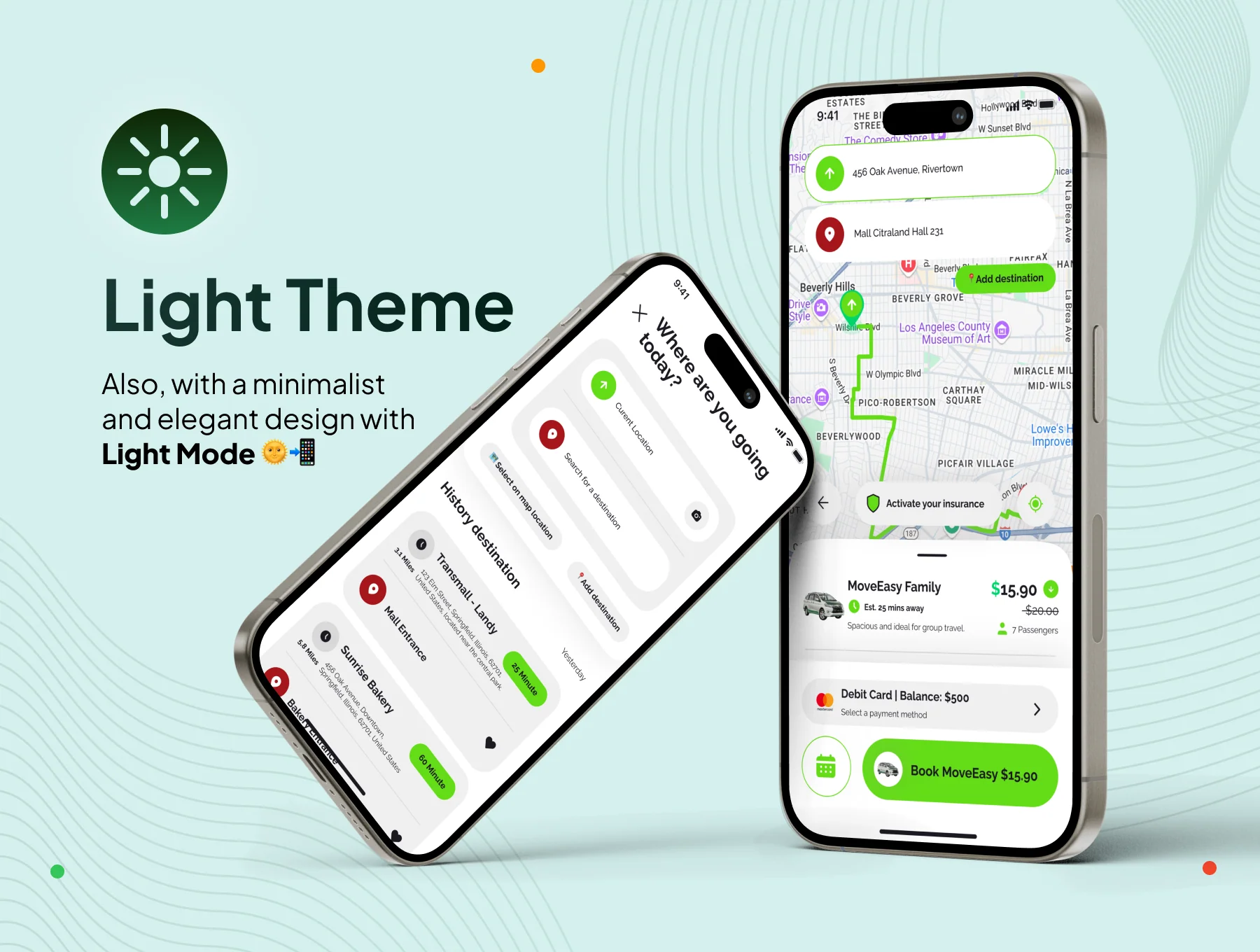 MoveEasy - Car Ride Booking Service App UI Kit 5
