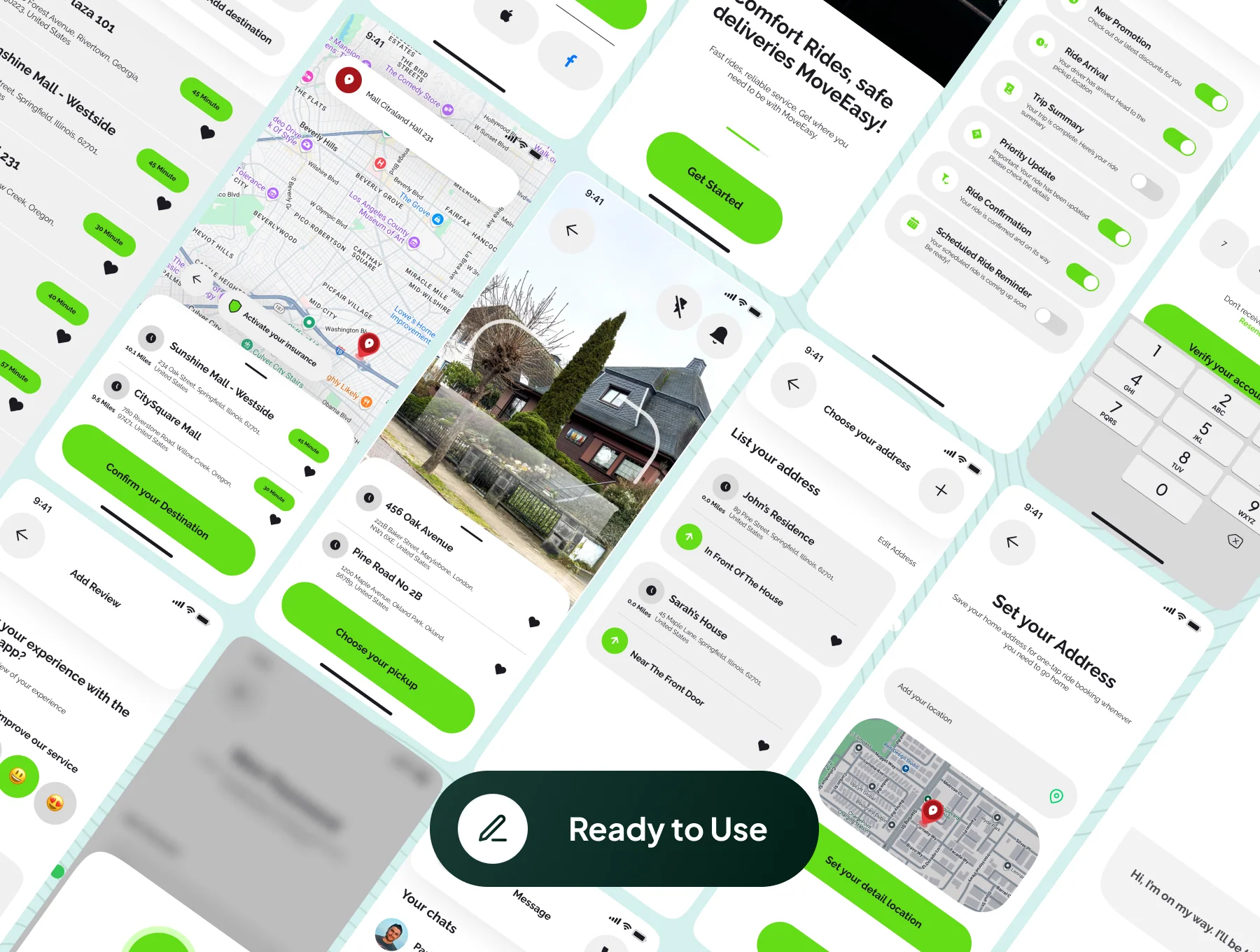 MoveEasy - Car Ride Booking Service App UI Kit 7