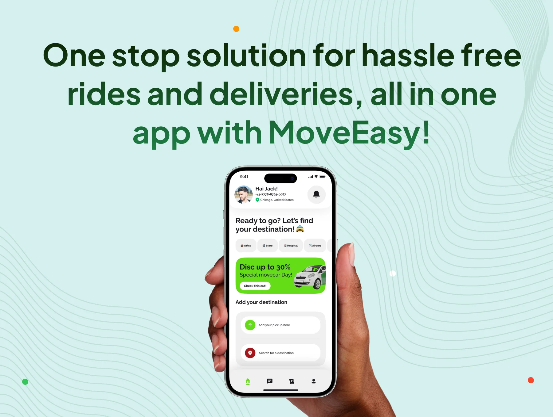 MoveEasy - Car Ride Booking Service App UI Kit 8