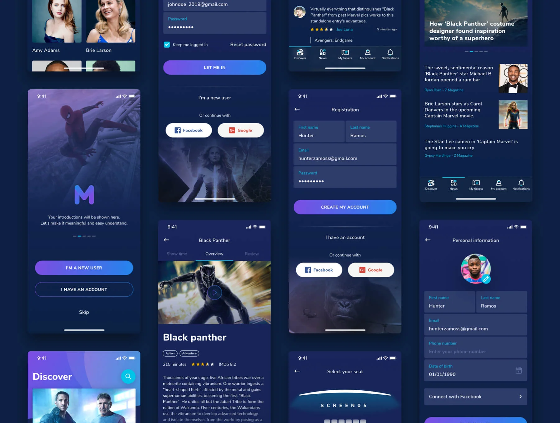 Moveee - Movie UI Kit 6
