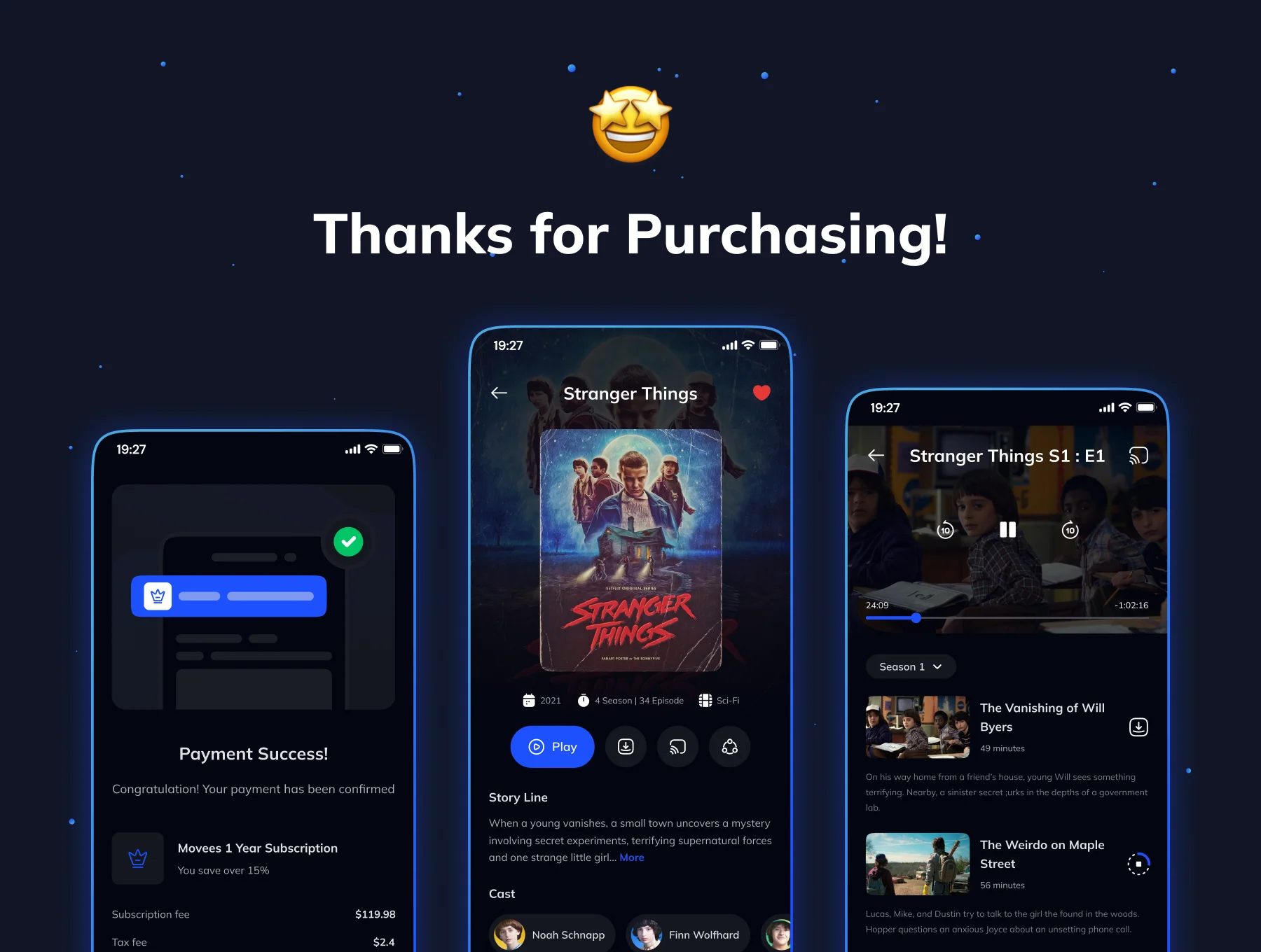 Movees - Movie Streaming Apps UI KIT 6