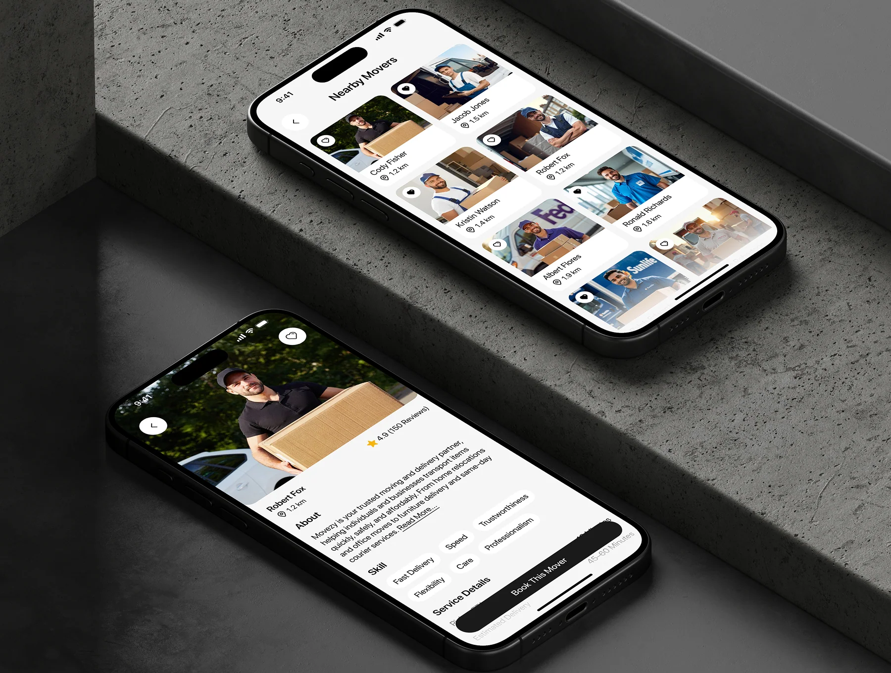 Movezy Delivery Service Mobile App UI Kit 7