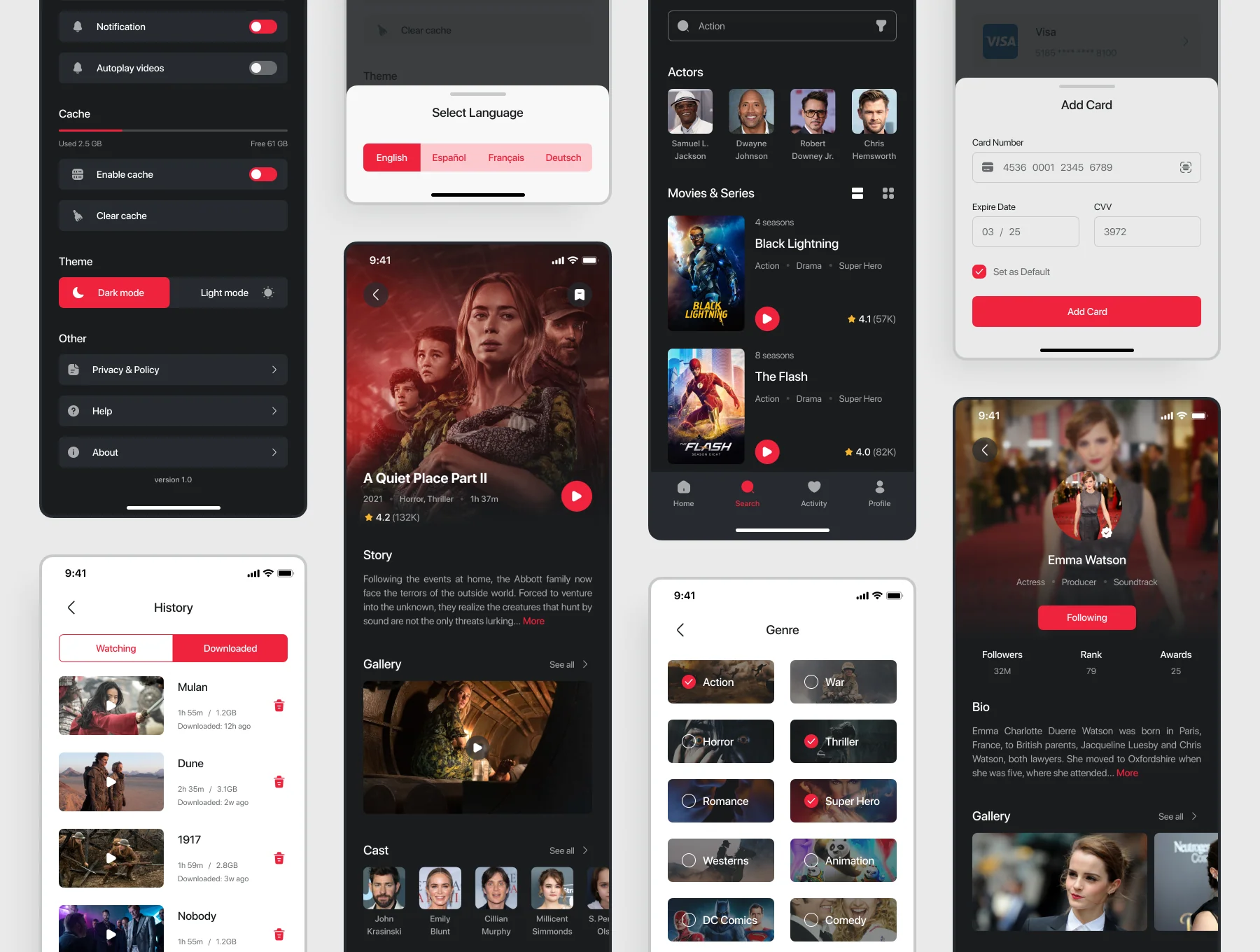 Movia - Movies Streaming App UI Kit 2