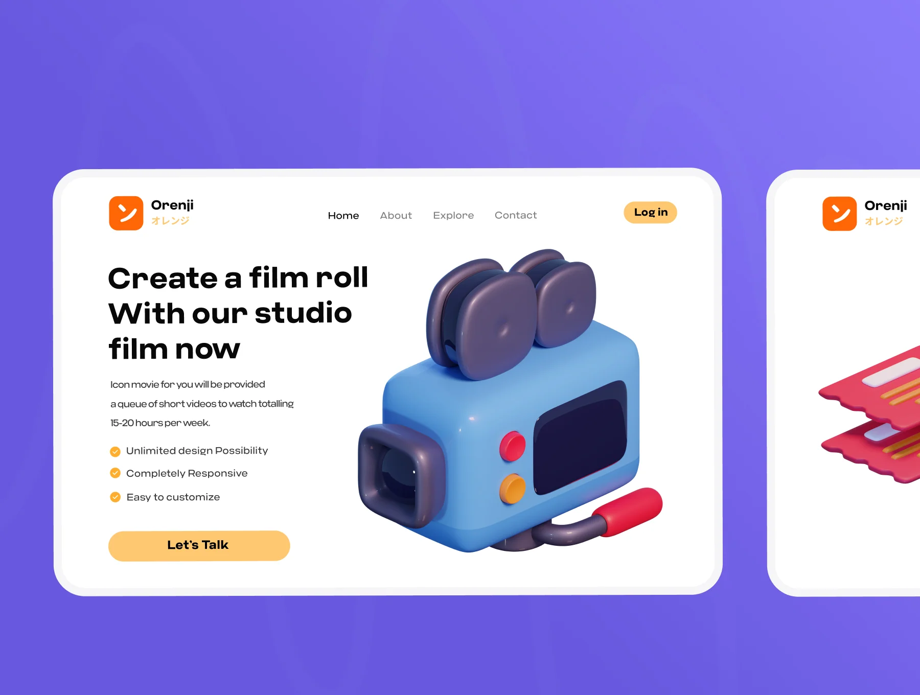 Movie & Cinema 3D icon Pack 6