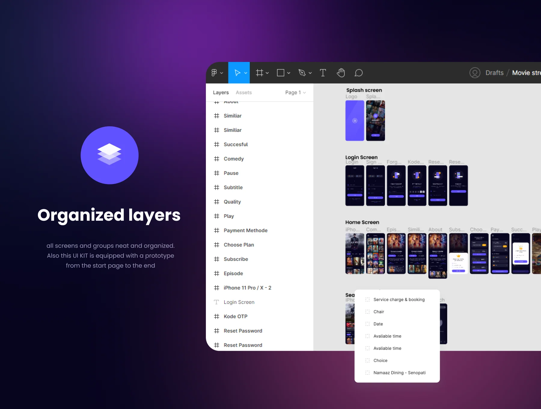 Movie Streaming App UI Kit 5