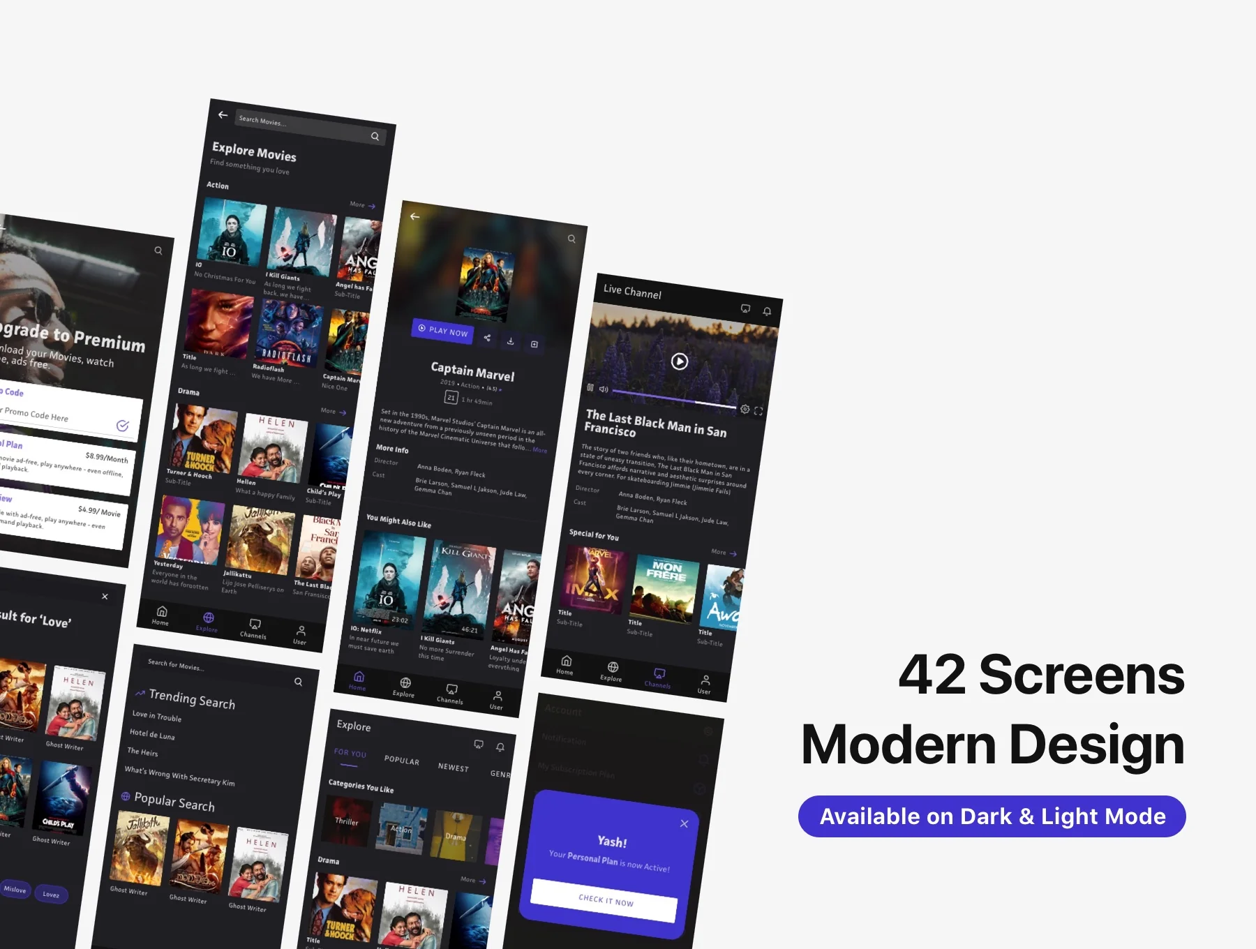 Nons - Movie Streaming App UI Kits 2