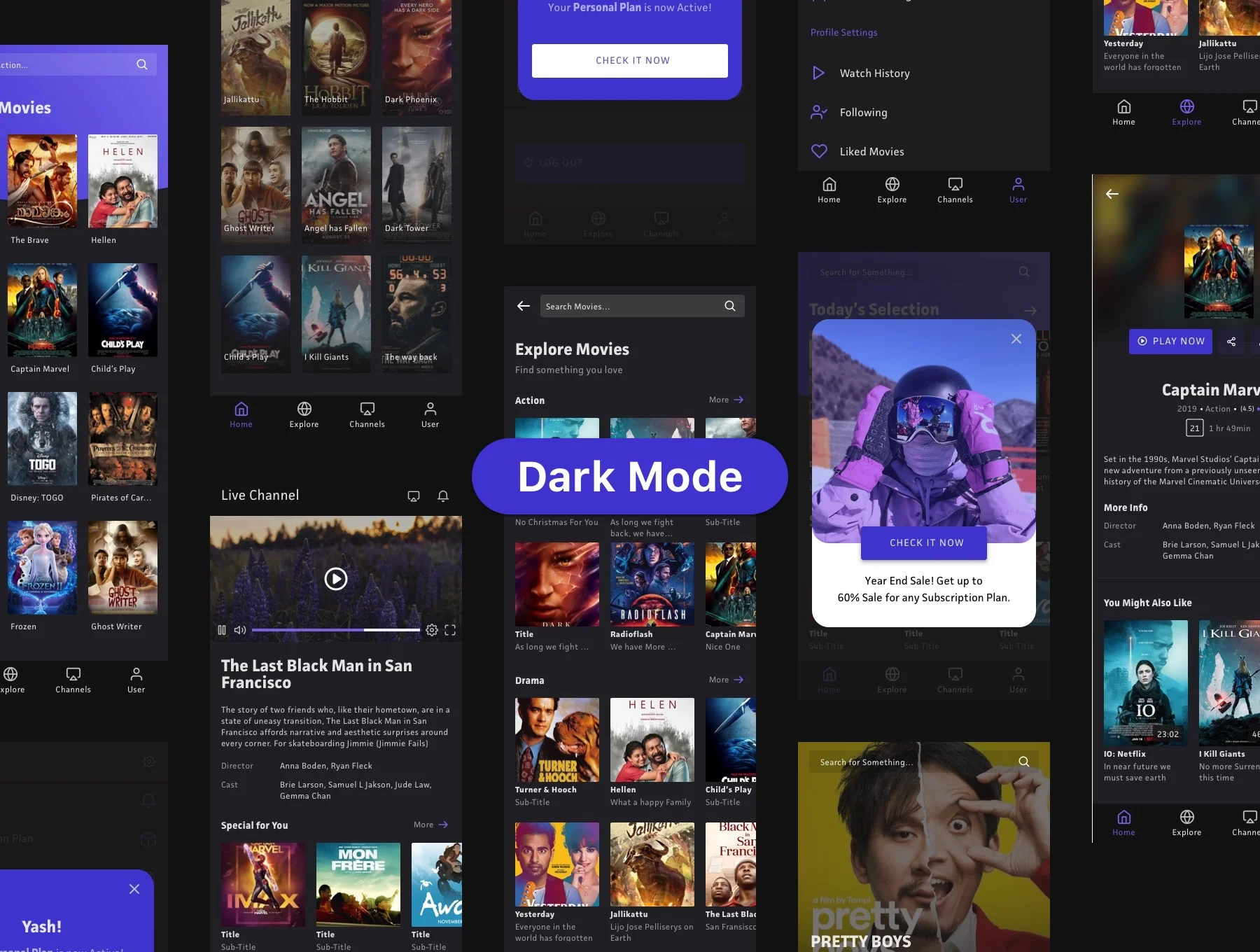 Nons - Movie Streaming App UI Kits 5