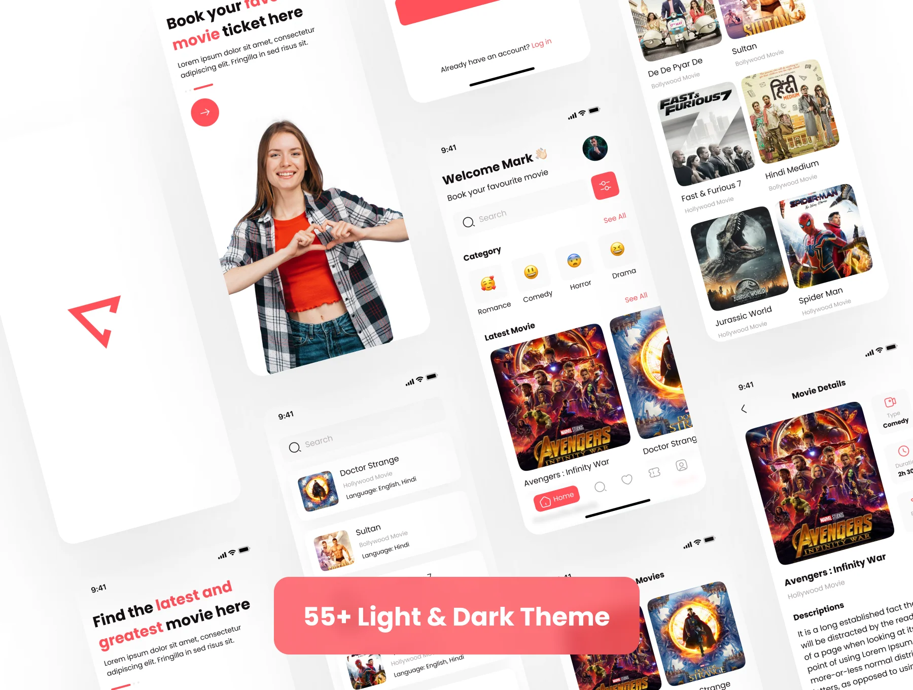 Movie Ticket Booking App UI Kit 5
